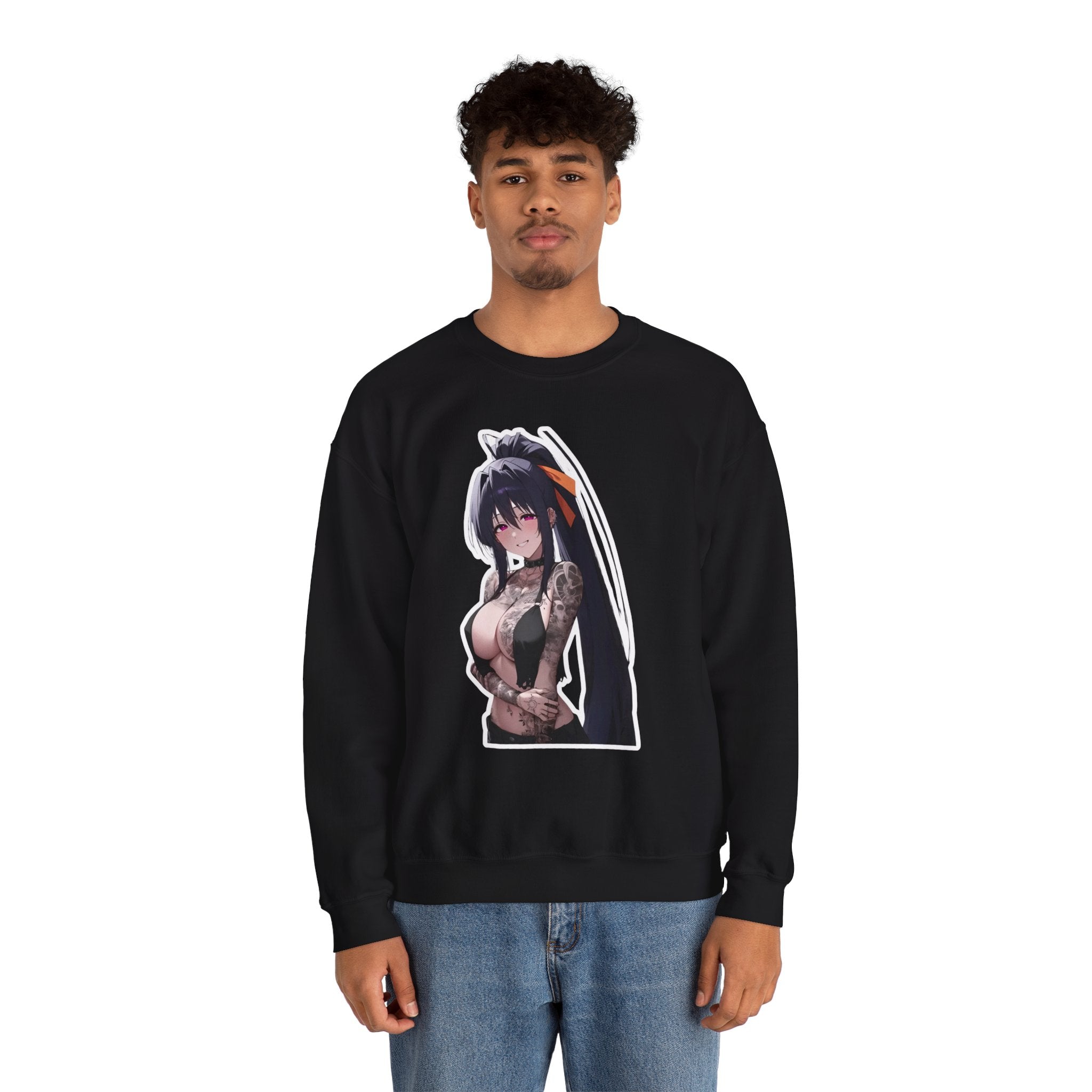 Akeno Himejima Gothic Tattooed Unisex Heavy Blend™ Crewneck Sweatshirt