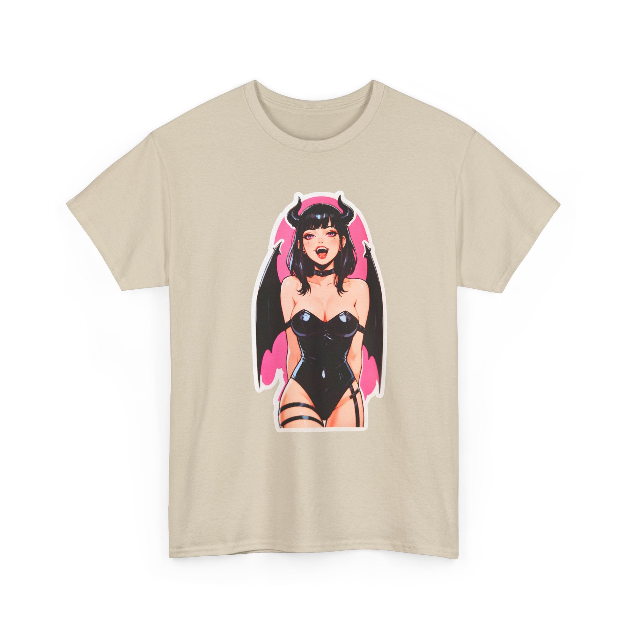 Succubus Ahegao Dark Gothic Unisex Heavy Cotton Tee