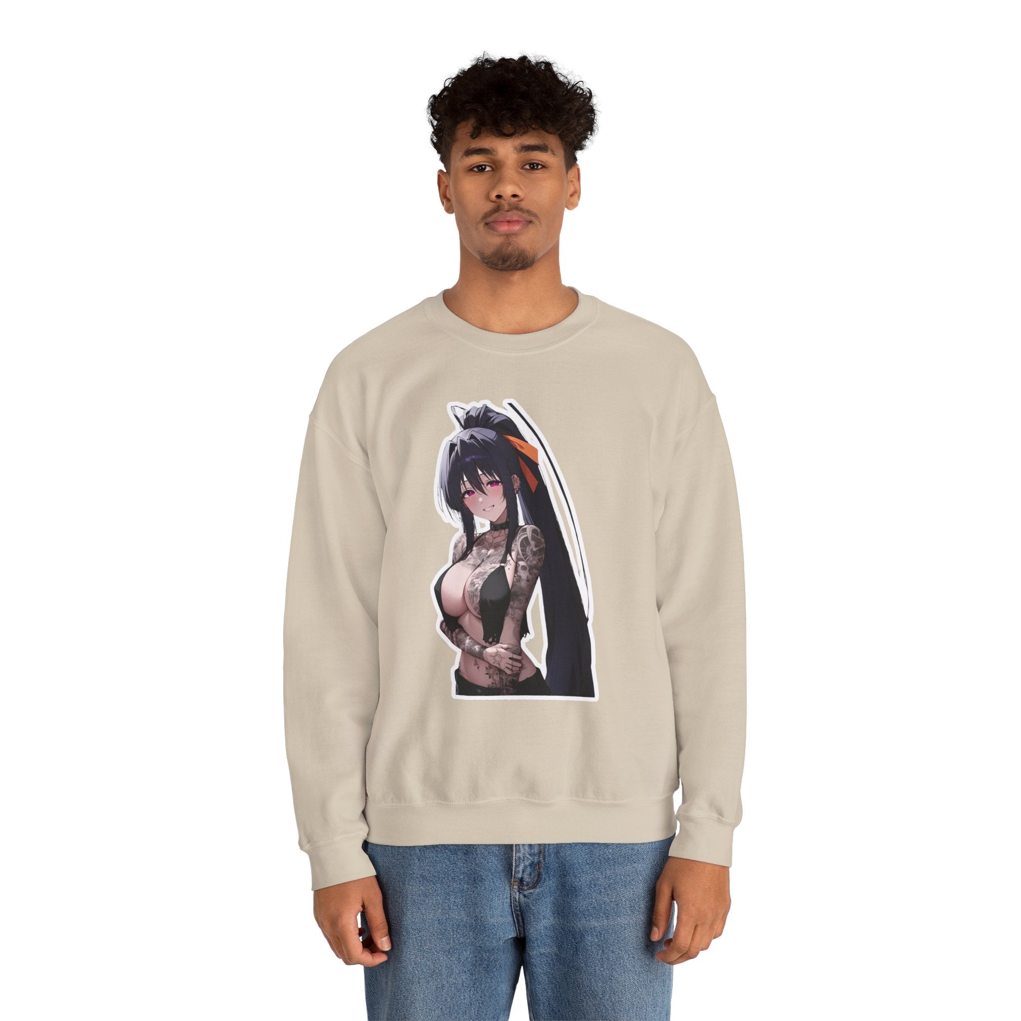 Akeno Himejima Gothic Tattooed Unisex Heavy Blend™ Crewneck Sweatshirt