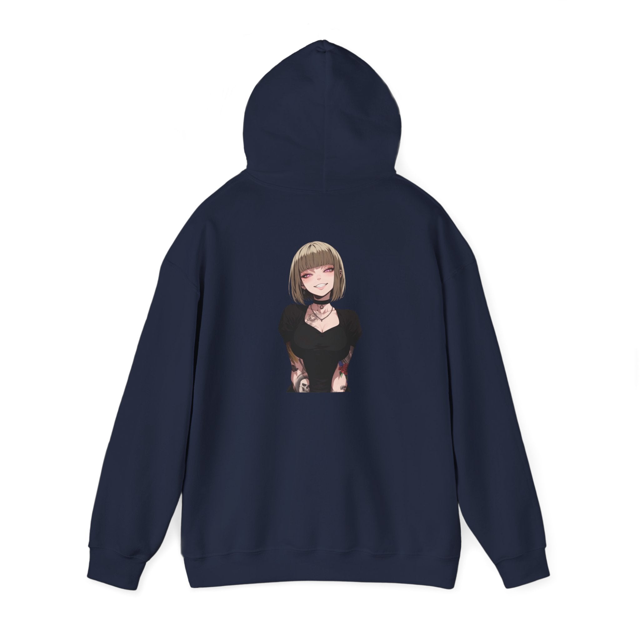 Sexy Style Himiko Toga Skull Tattooed Unisex Heavy Blend™ Hooded Sweatshirt