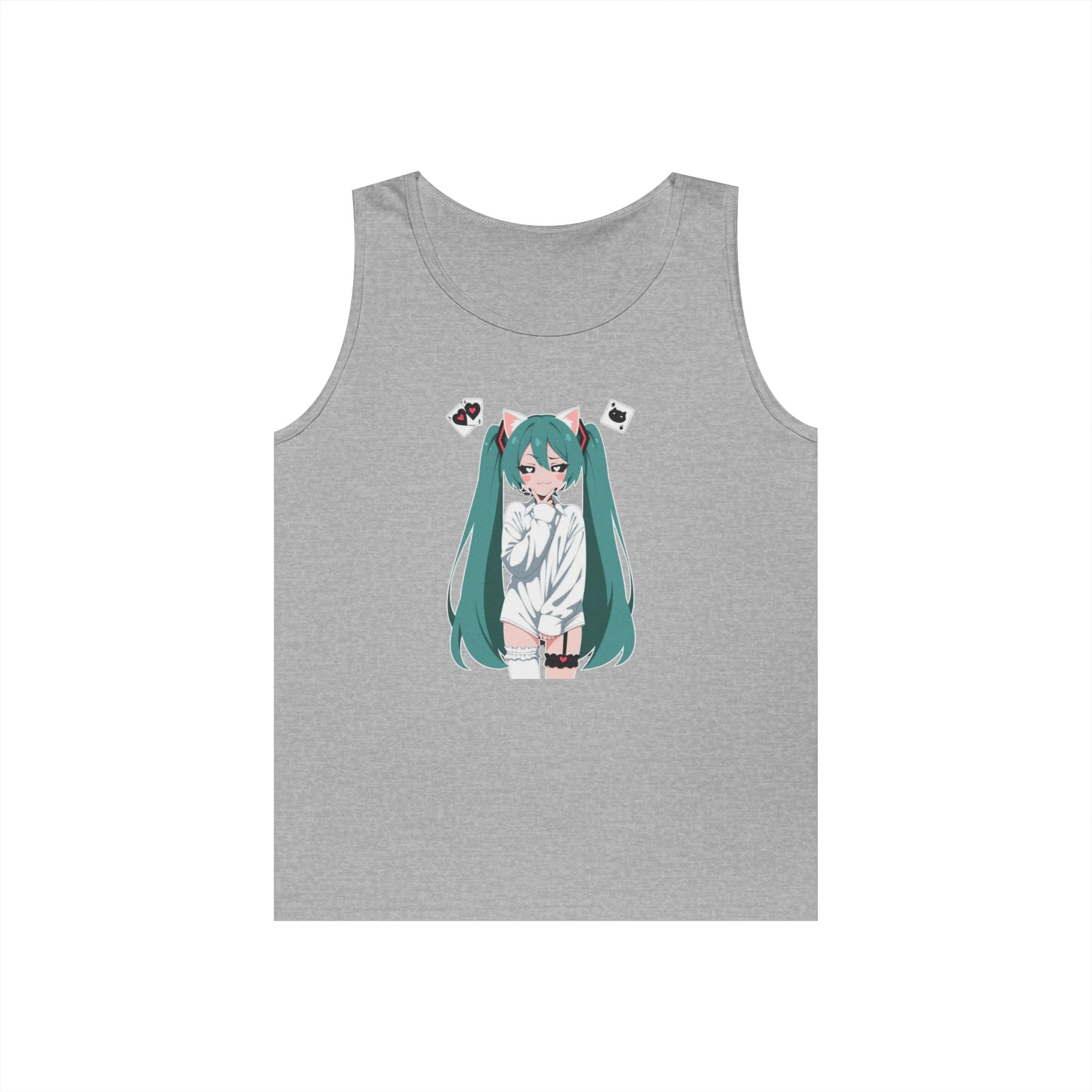 Hatsune Miku Catgirl Cute Heavy Cotton Tank Top