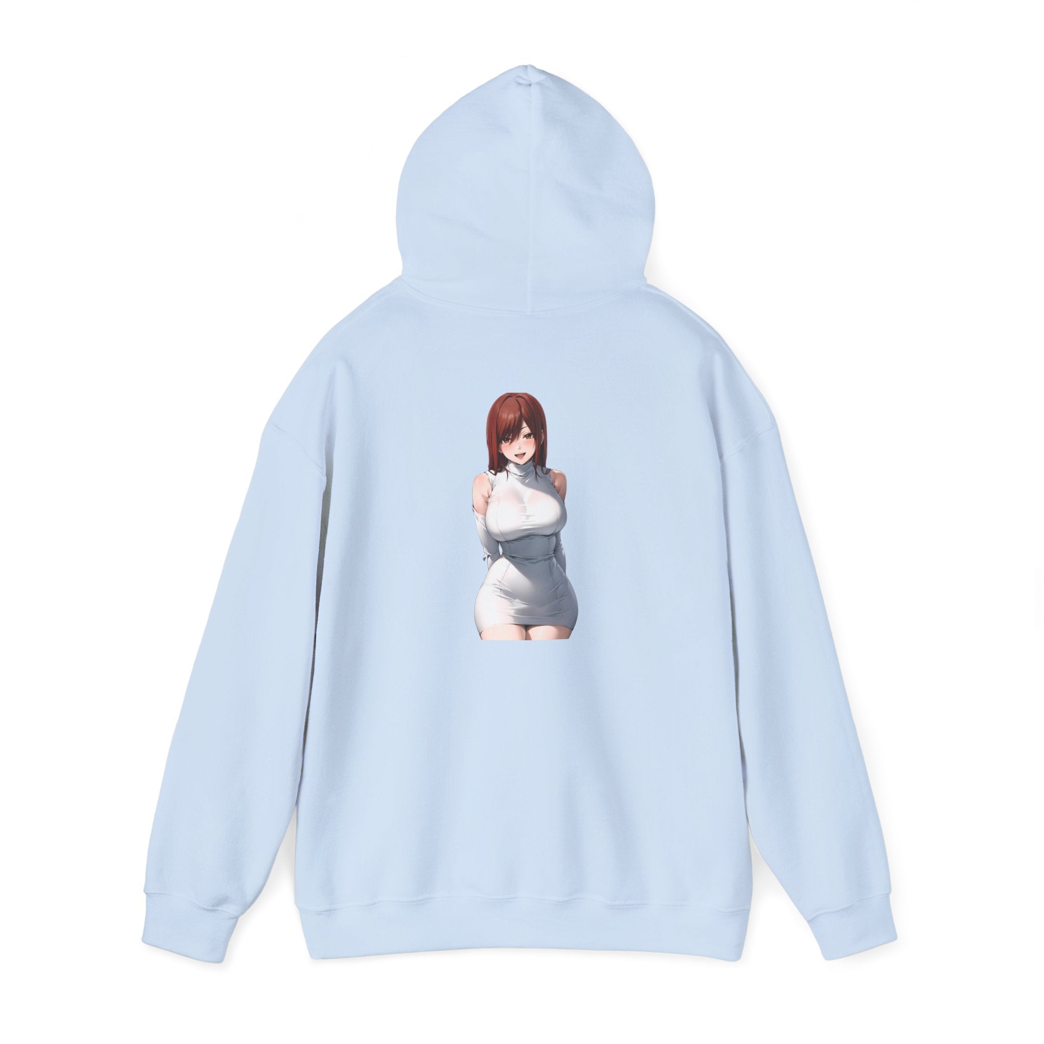 Ezra Scarlet Charming White Dress Anime Unisex Heavy Blend™ Hooded Sweatshirt
