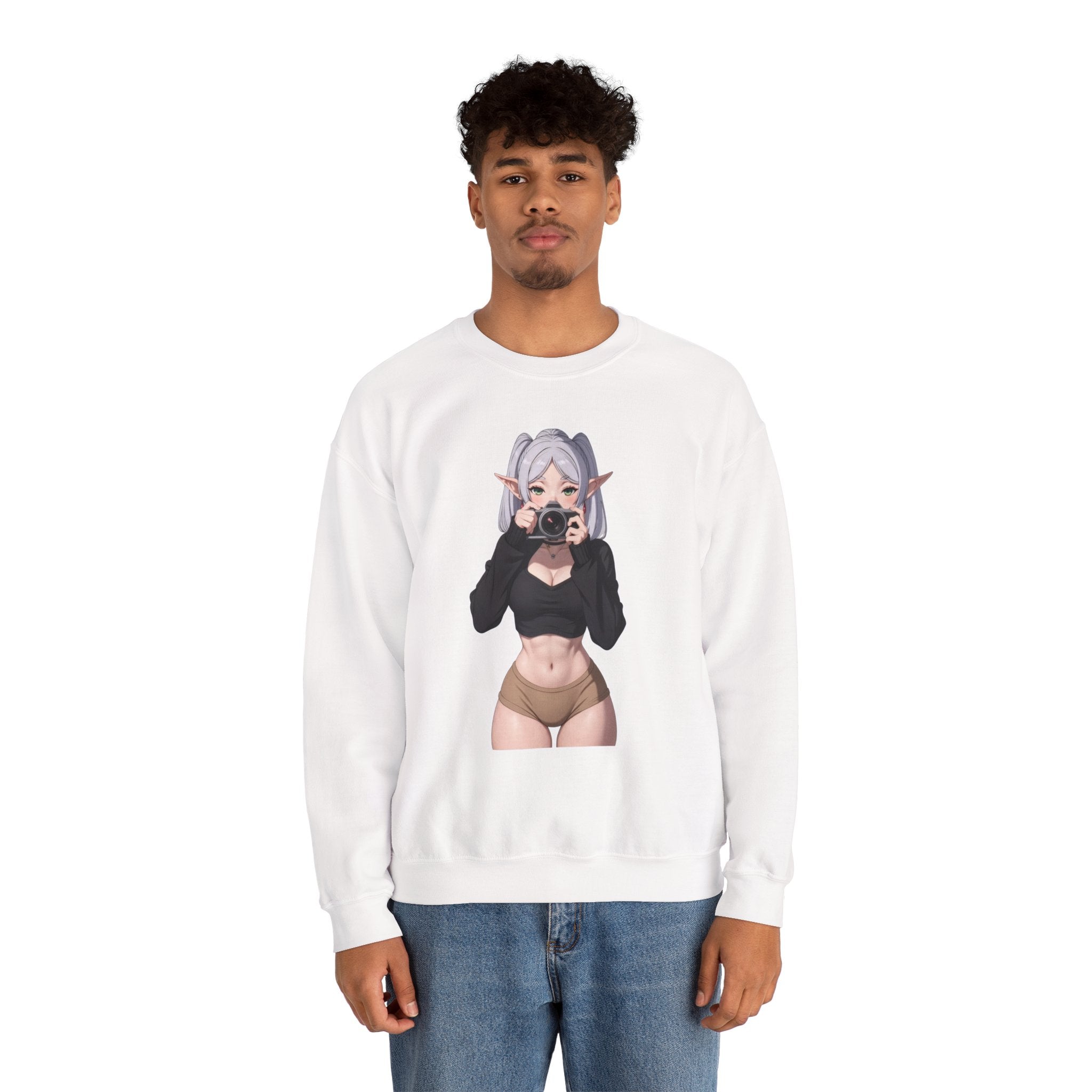 Frieren Cute Unisex Heavy Blend™ Crewneck Sweatshirt