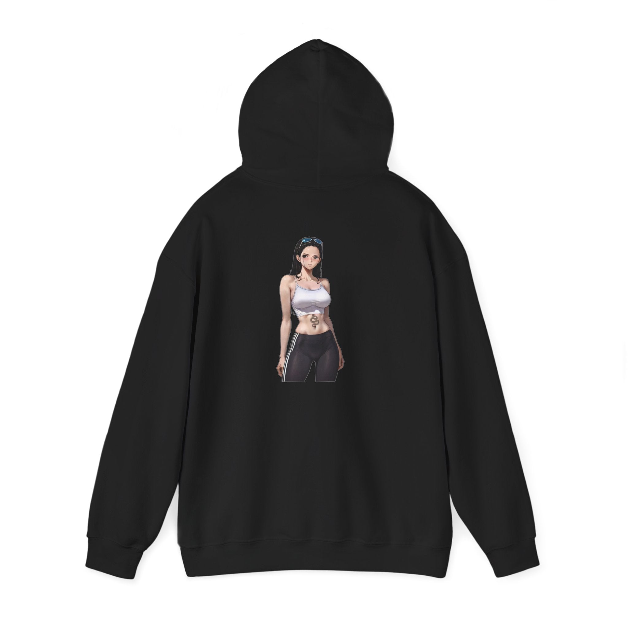 Nico Robin Sporty Snake Tattoo Anime Unisex Heavy Blend™ Hooded Sweatshirt