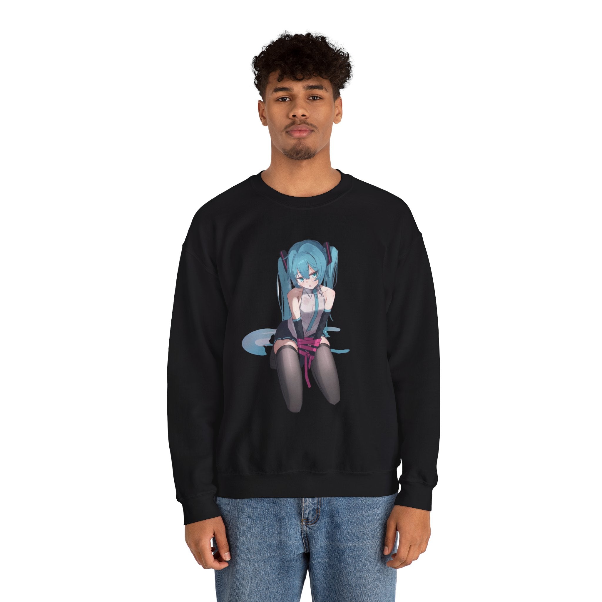 Hatsune Miku Bound Cute Anime Unisex Heavy Blend™ Crewneck Sweatshirt