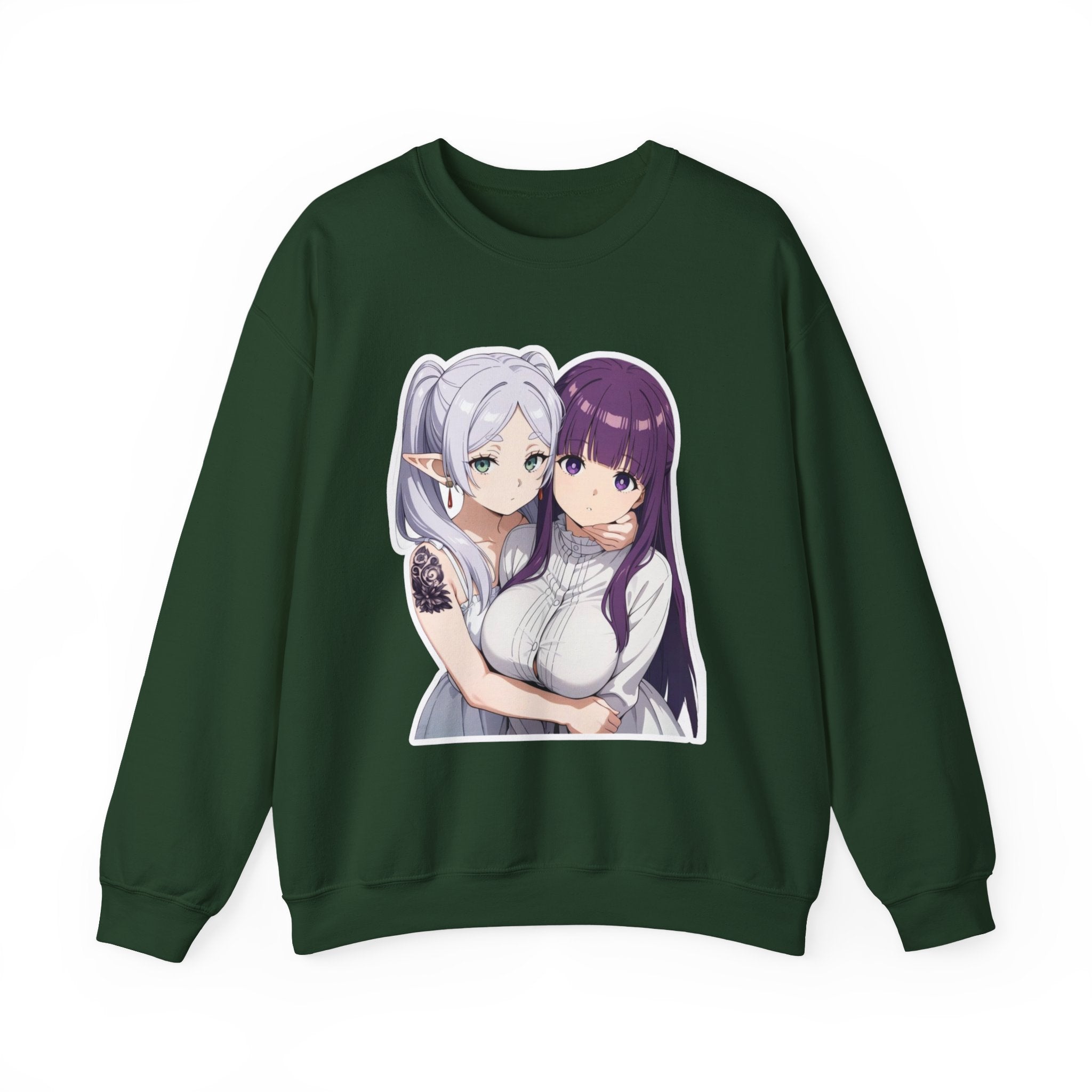 Fern x Frieren Waifu Unisex Heavy Blend™ Crewneck Sweatshirt
