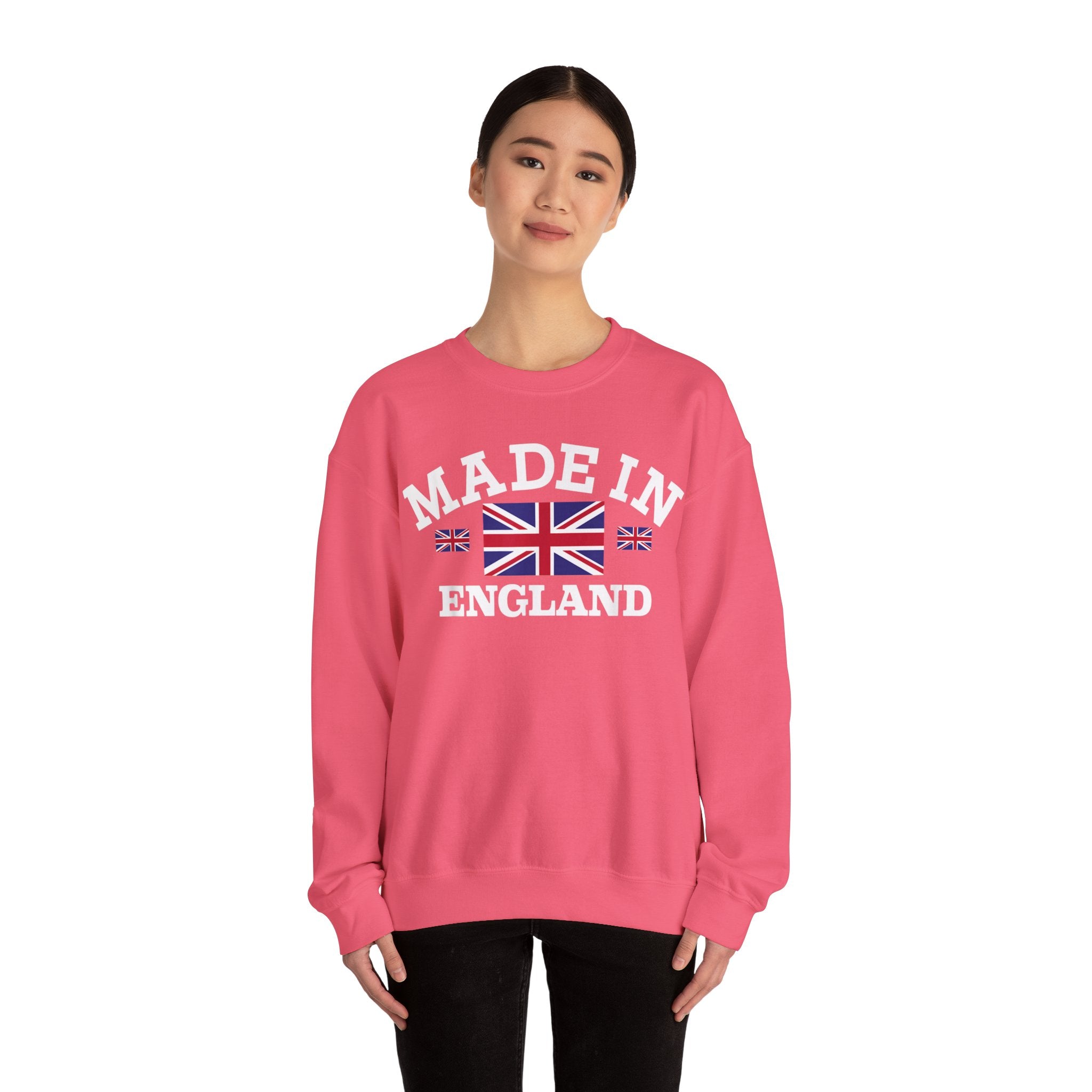 Made in England British Flag Union Jack Unisex Heavy Blend™ Crewneck Sweatshirt