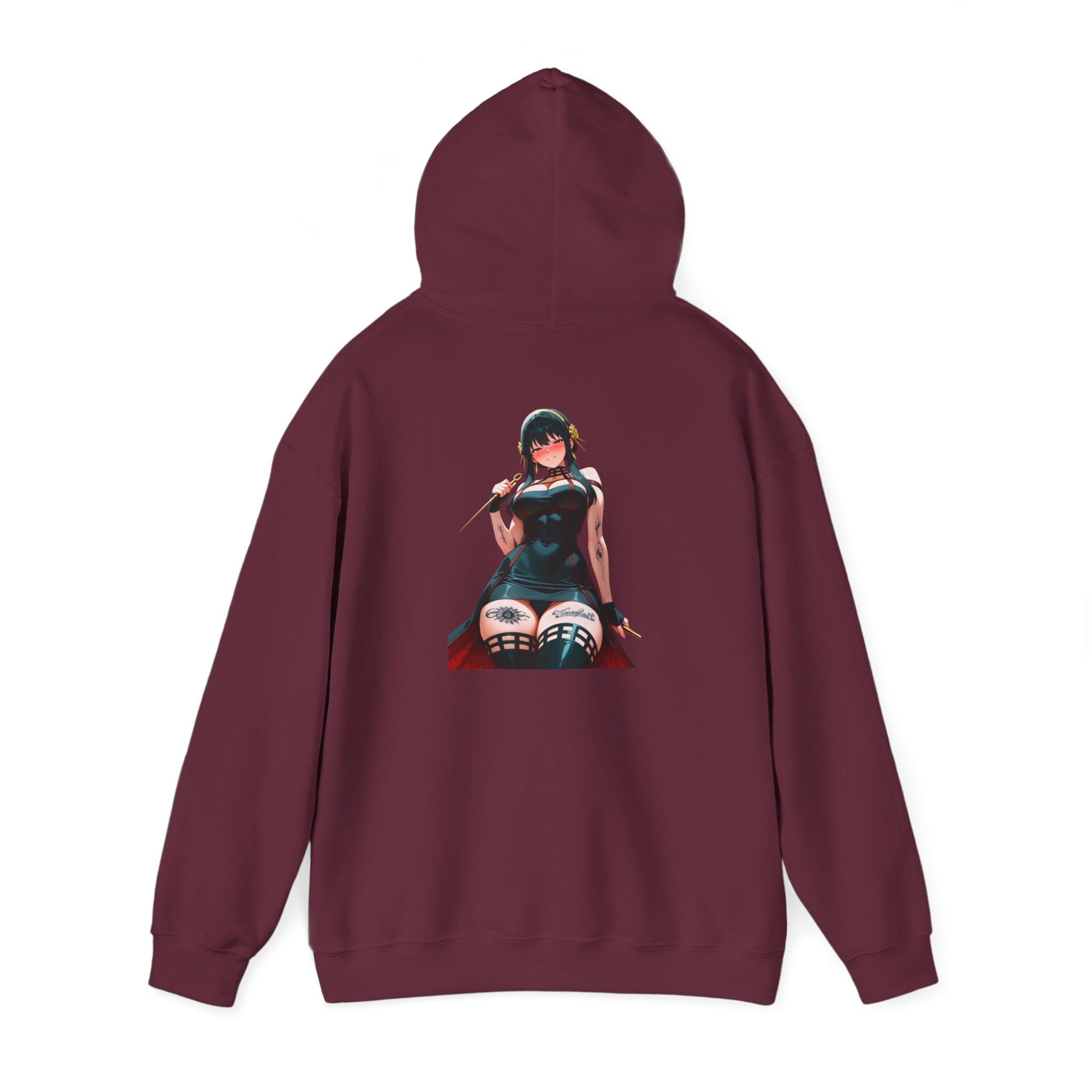 Yor Forger Assassin Gothic Tattooed Unisex Heavy Blend™ Hooded Sweatshirt