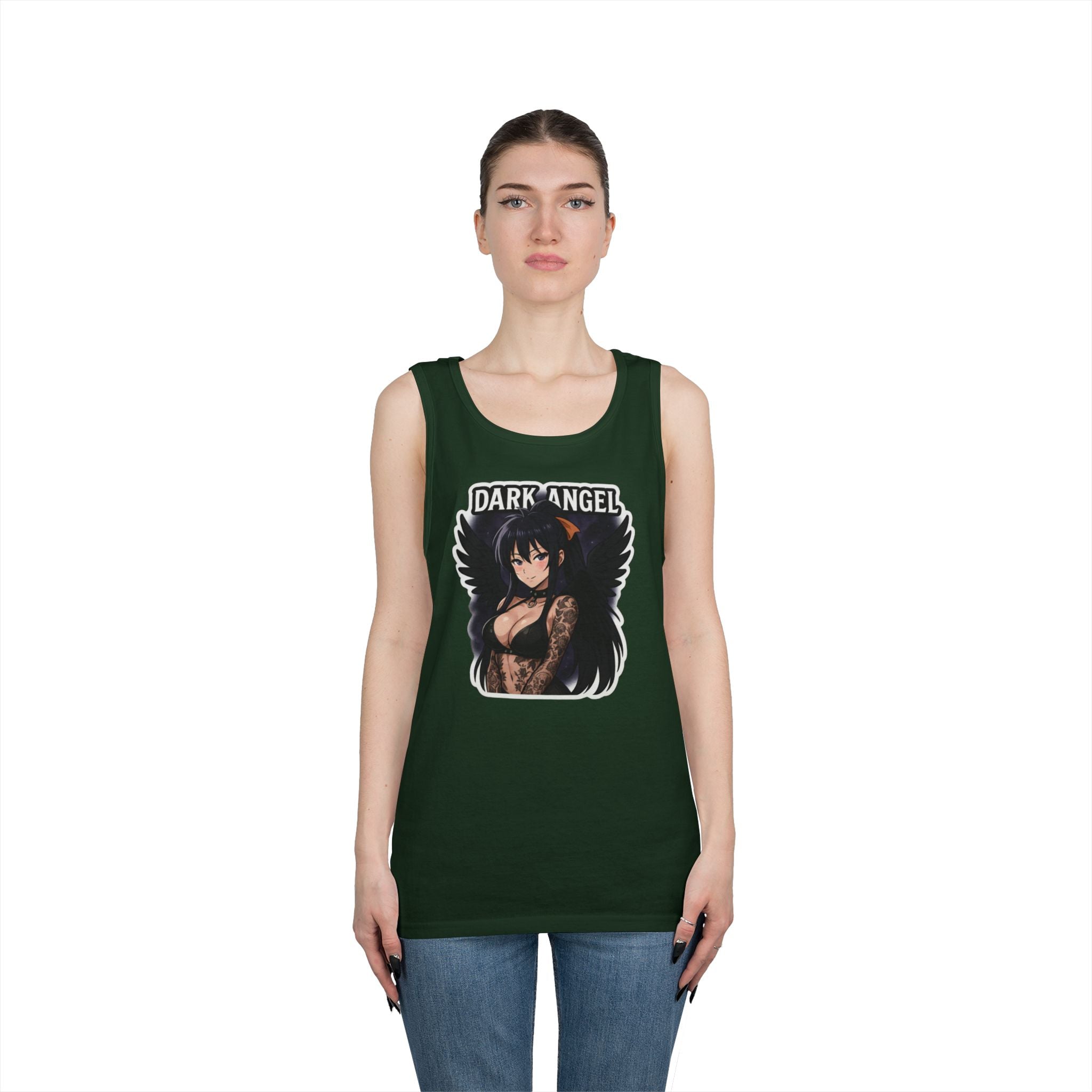 Akeno Himejima Dark Angel Heavy Cotton Tank Top