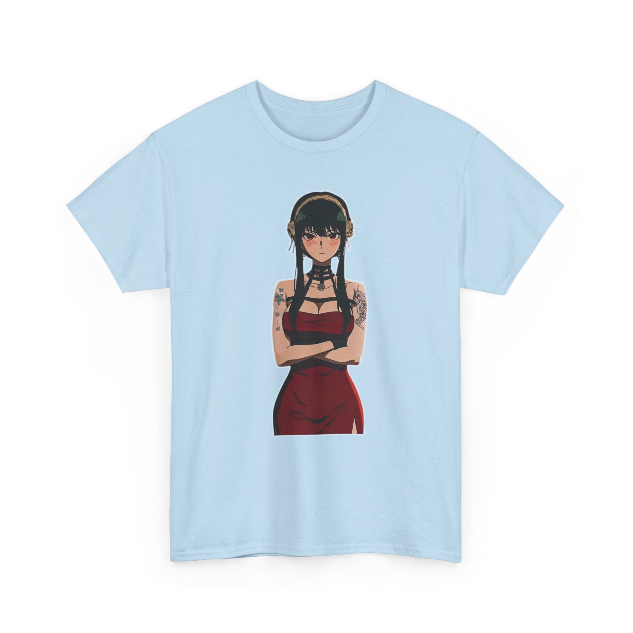 Yor Forger Elegant Tattooed Anime Unisex Heavy Cotton Tee