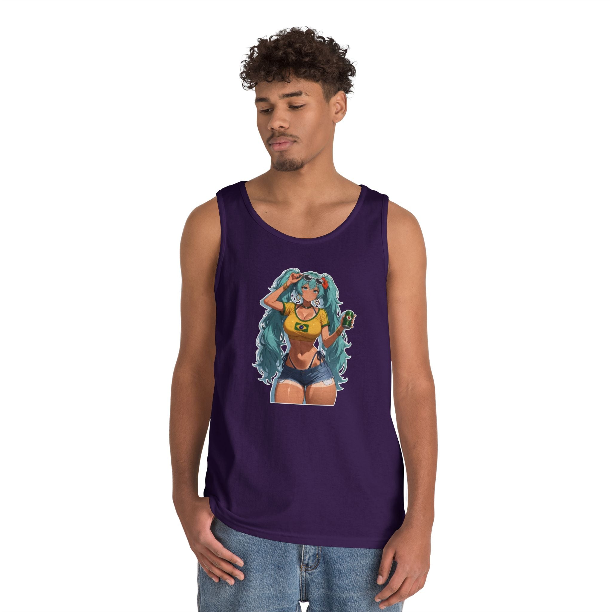 Hatsune Miku Brazil Girl Heavy Cotton Tank Top