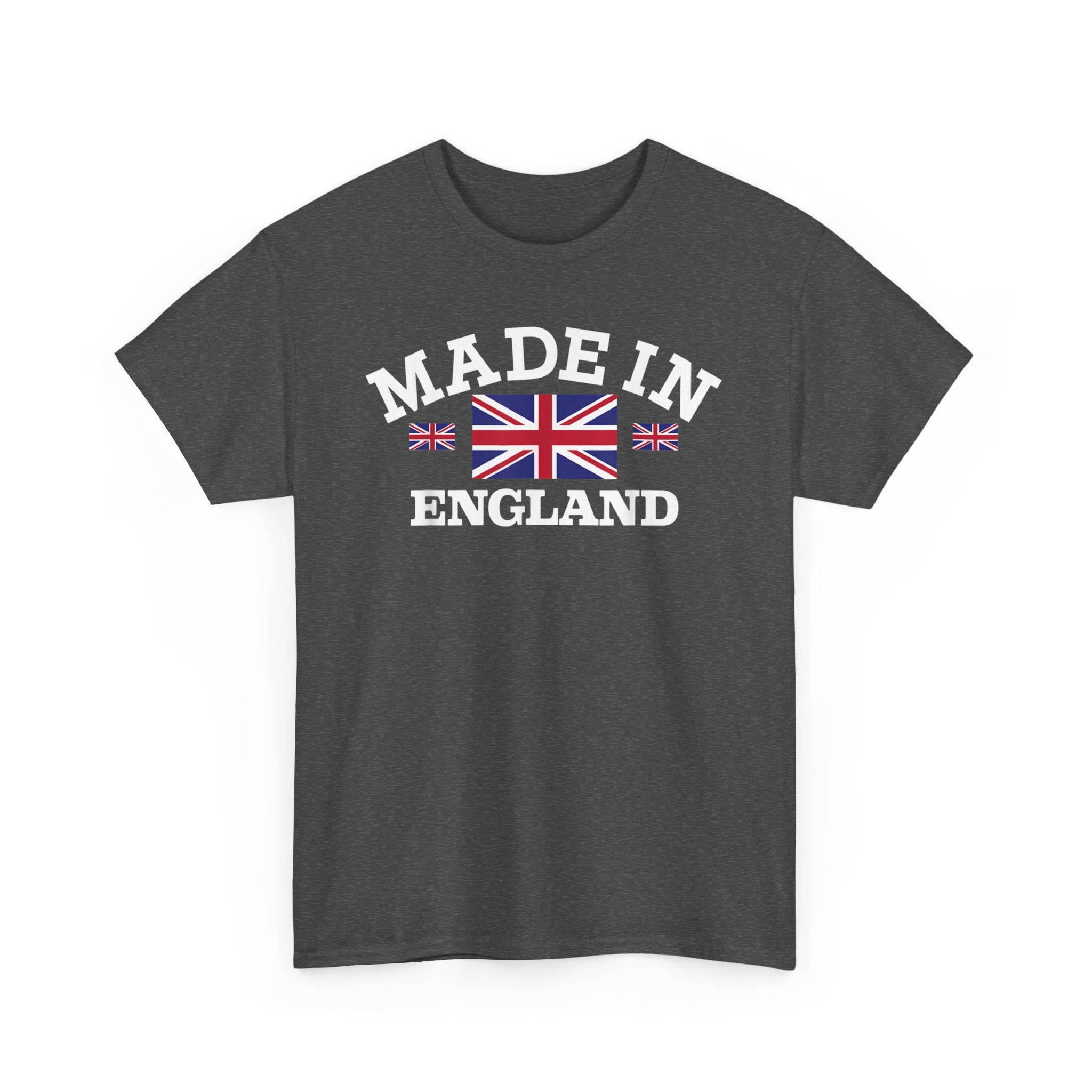 Made in England British Flag Union Jack Unisex Heavy Cotton Tee