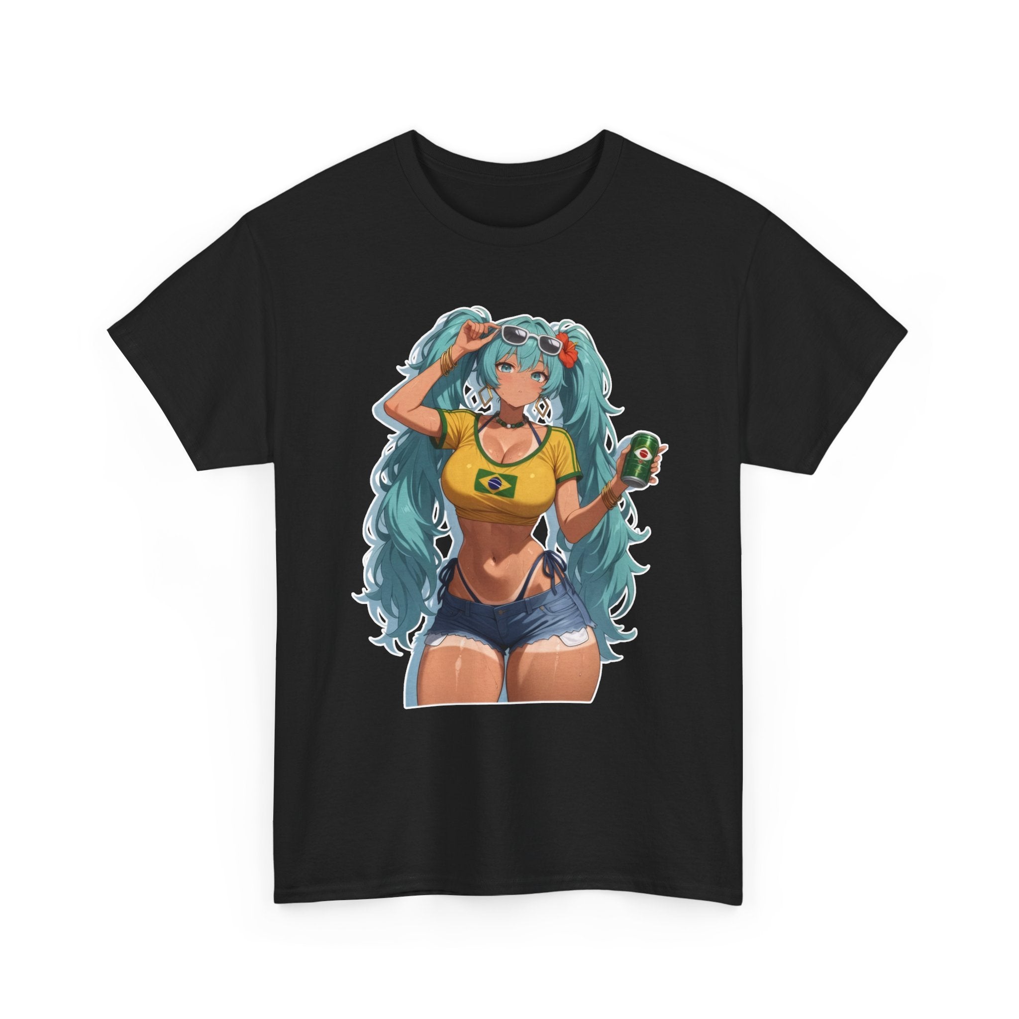 Hatsune Miku Brazil Girl Unisex Heavy Cotton Tee