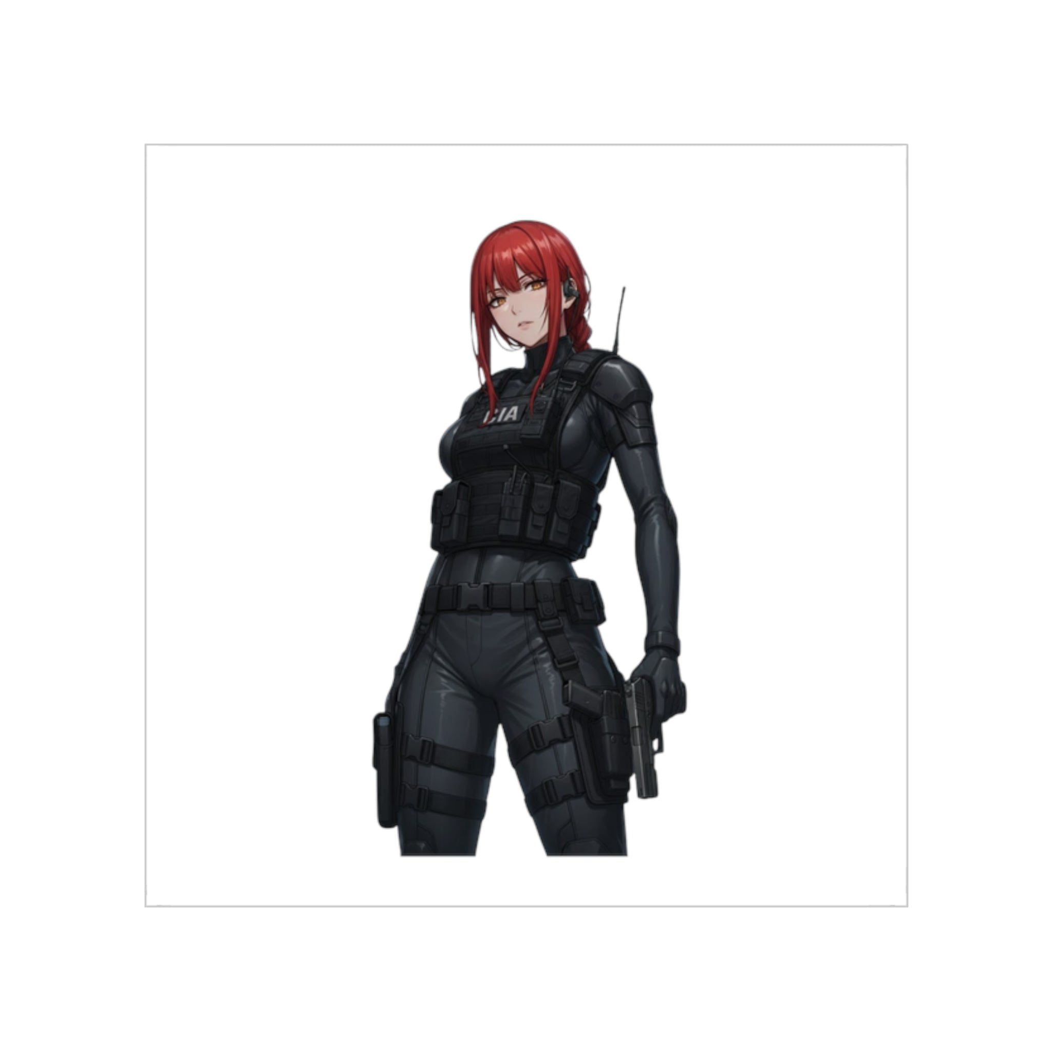 Makima CIA Tactical Waifu Sticker