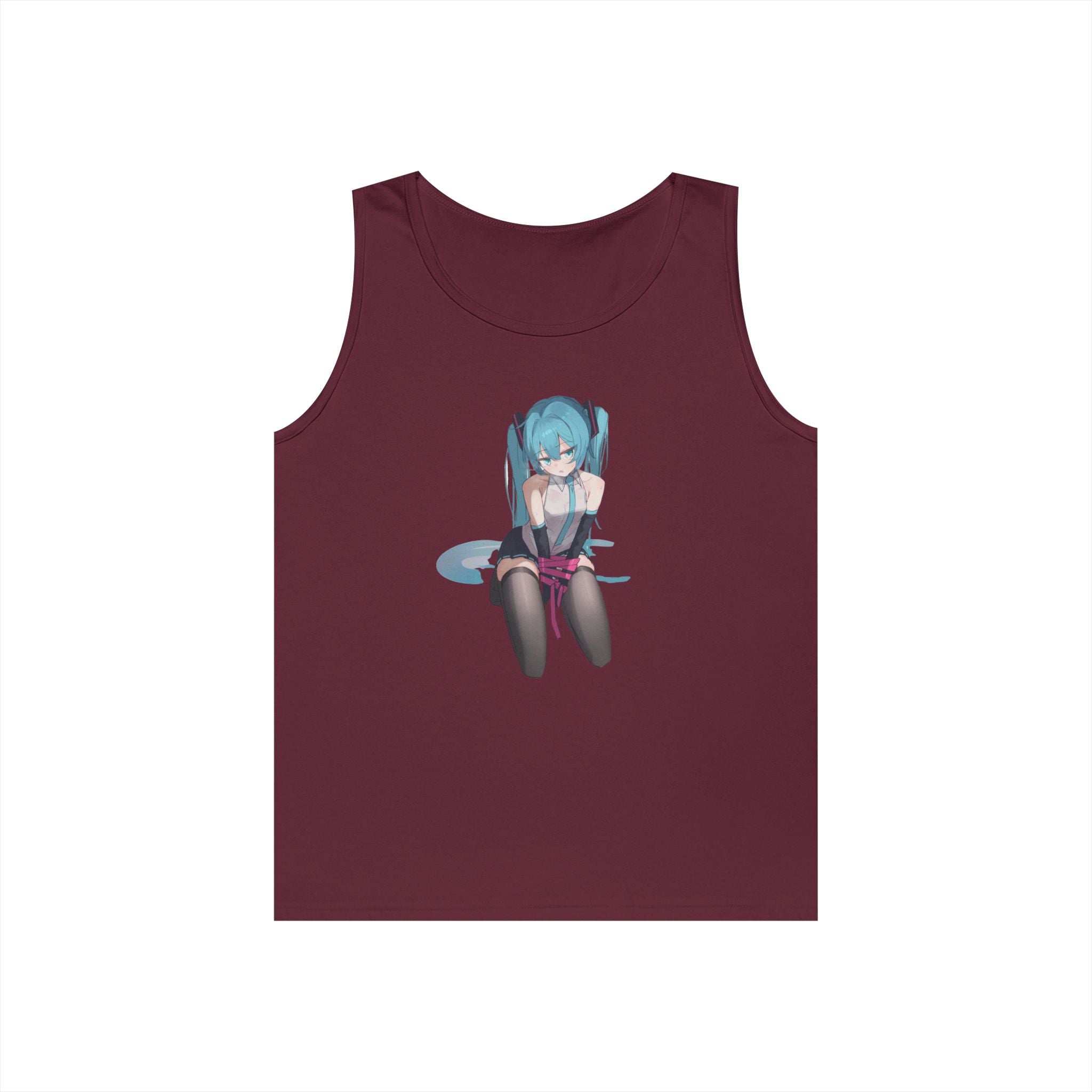 Hatsune Miku Bound Cute Anime Heavy Cotton Tank Top