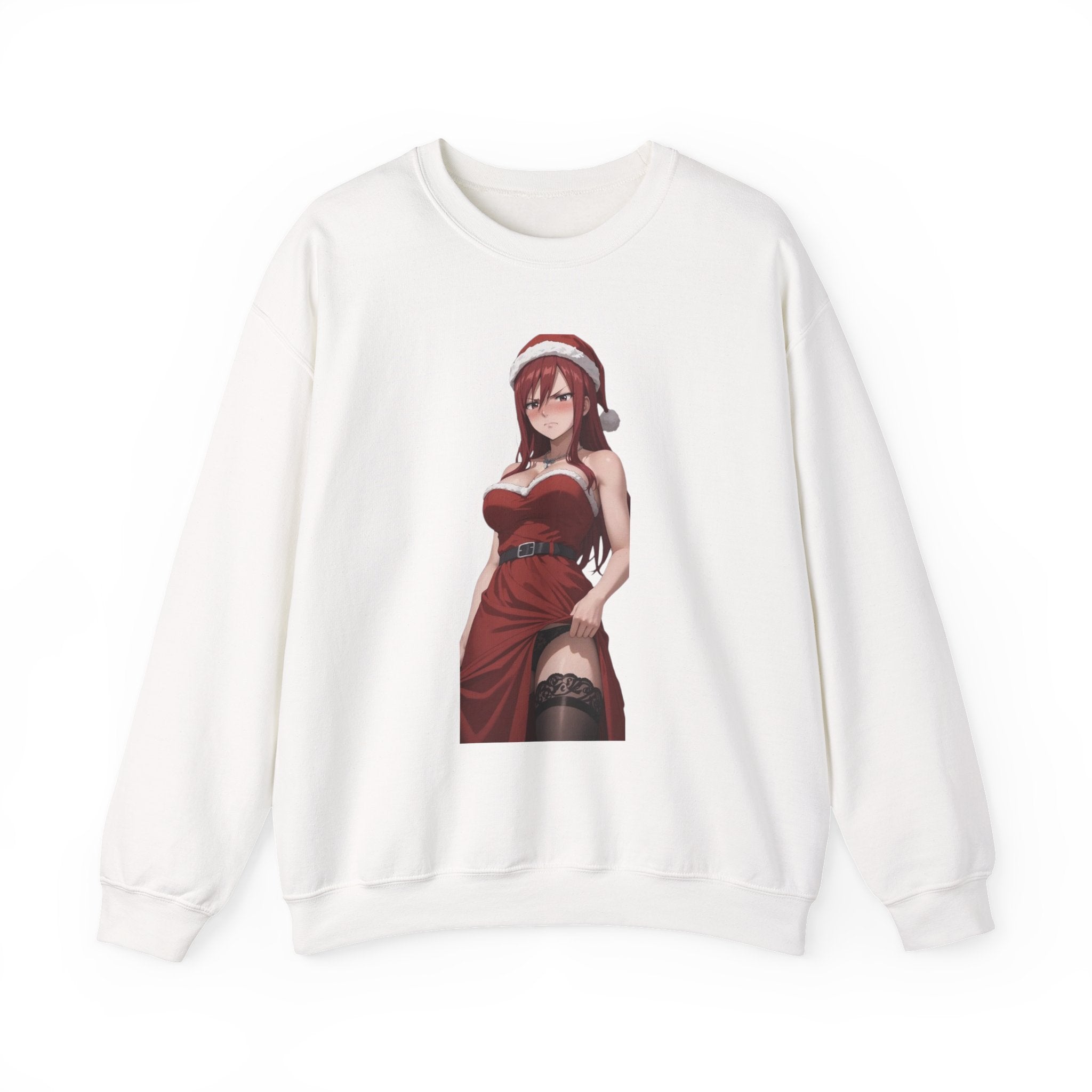 Ezra Scarlet Christmas Themed Angry Unisex Heavy Blend™ Crewneck Sweatshirt