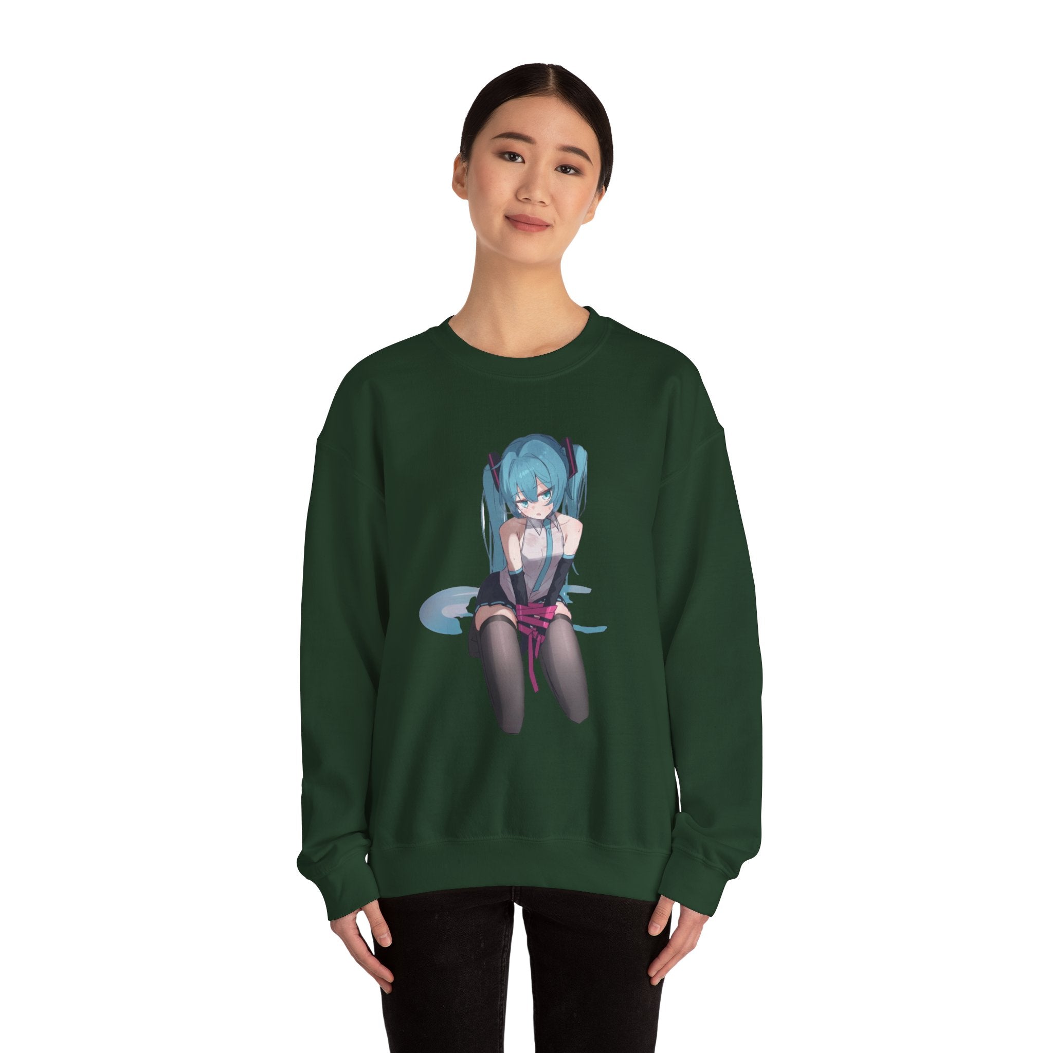 Hatsune Miku Bound Cute Anime Unisex Heavy Blend™ Crewneck Sweatshirt