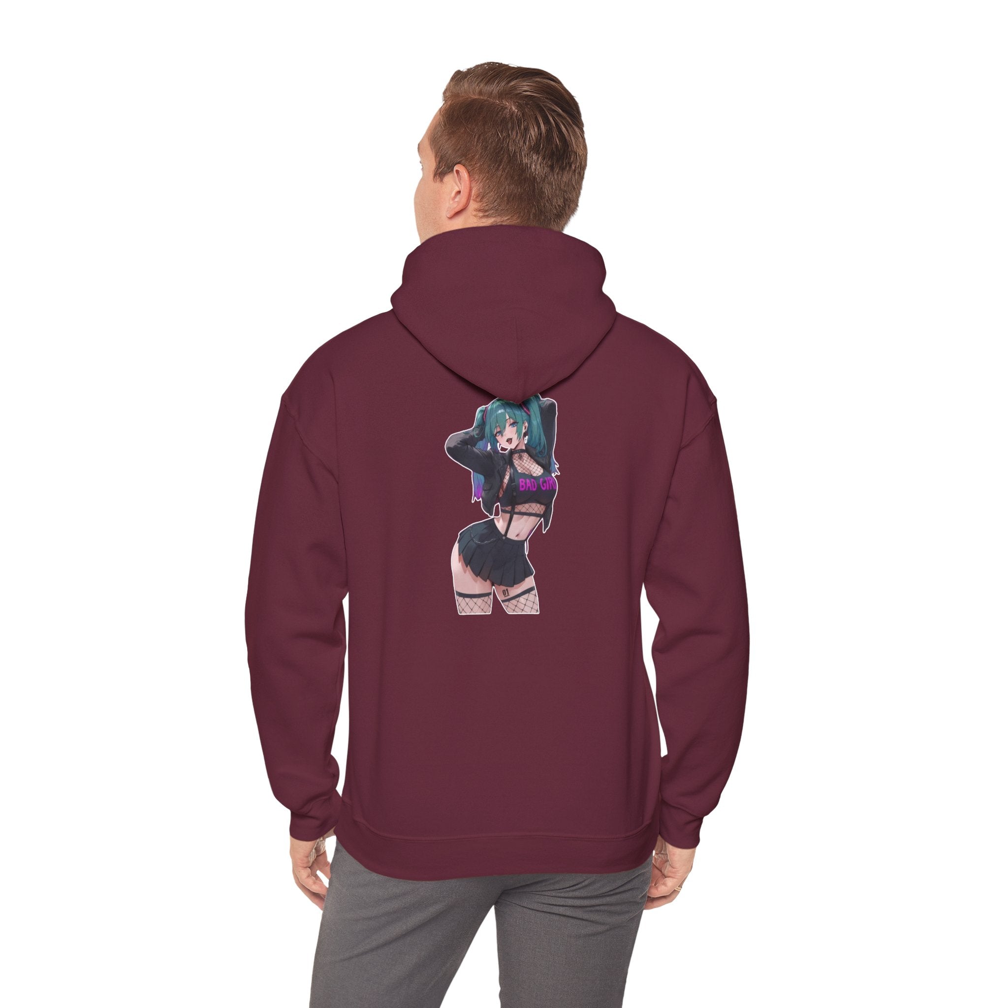 Hatsune Miku Baddie Unisex Heavy Blend™ Hooded Sweatshirt