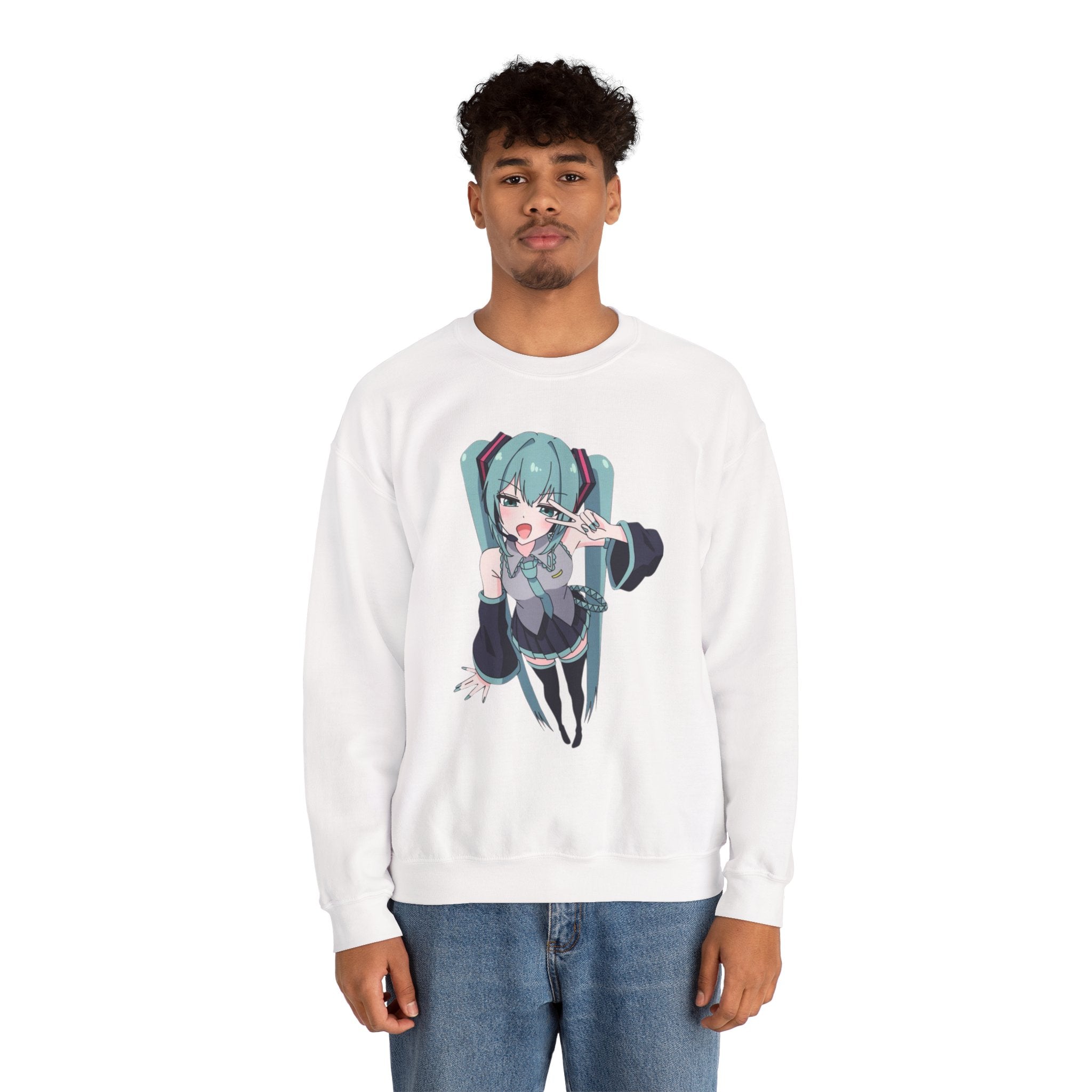 Hatsune Miku Unisex Heavy Blend™ Crewneck Sweatshirt