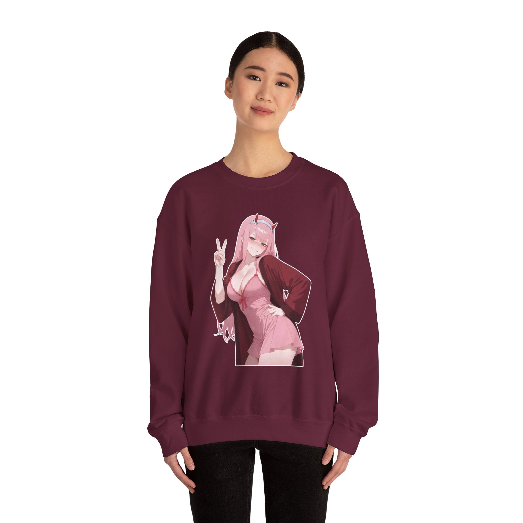 Zero Two Unisex Heavy Blend™ Crewneck Sweatshirt