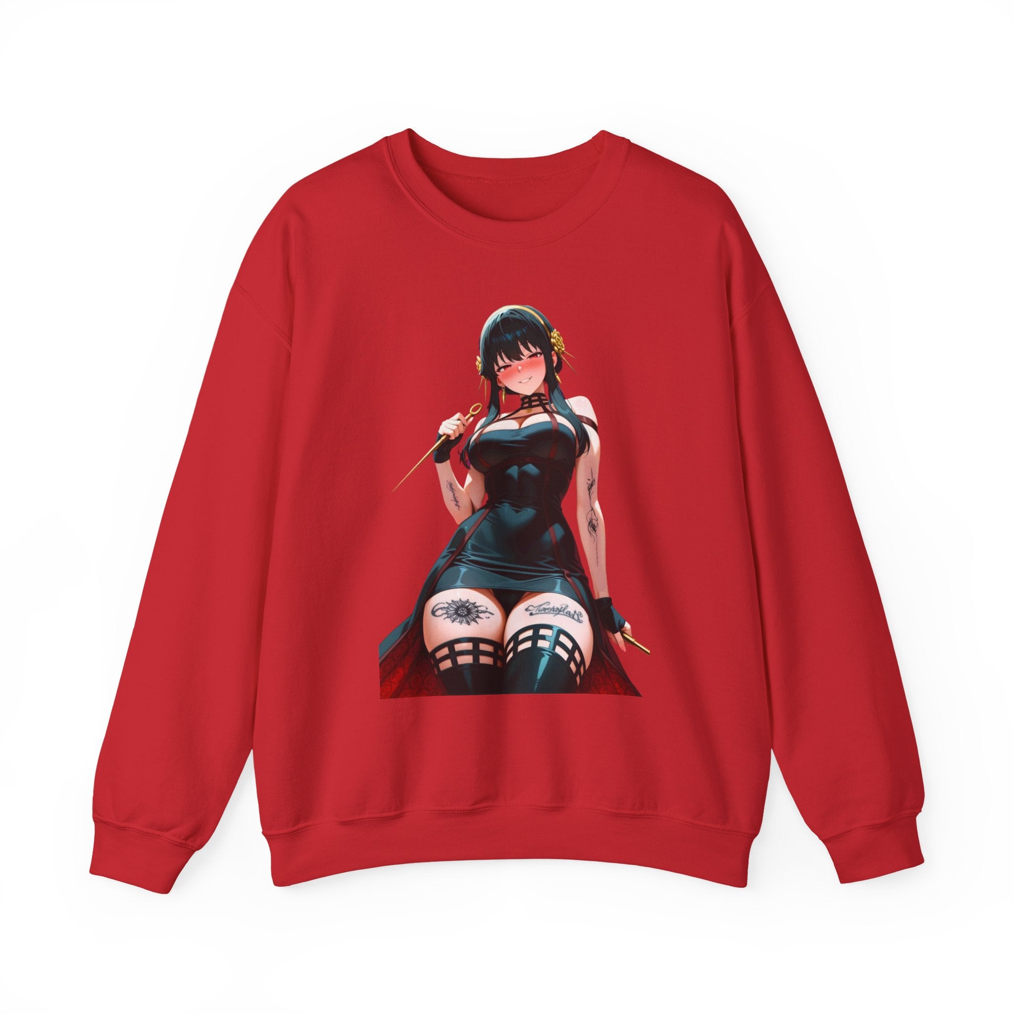 Yor Forger Assassin Gothic Tattooed Unisex Heavy Blend™ Crewneck Sweatshirt