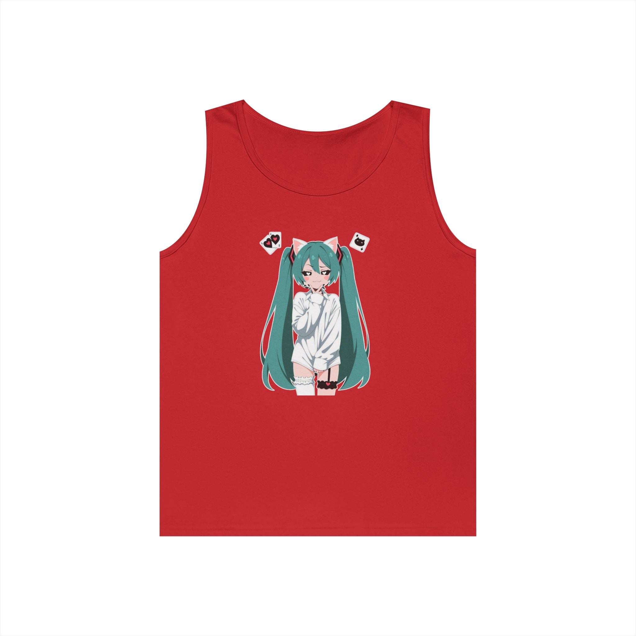 Hatsune Miku Catgirl Cute Heavy Cotton Tank Top