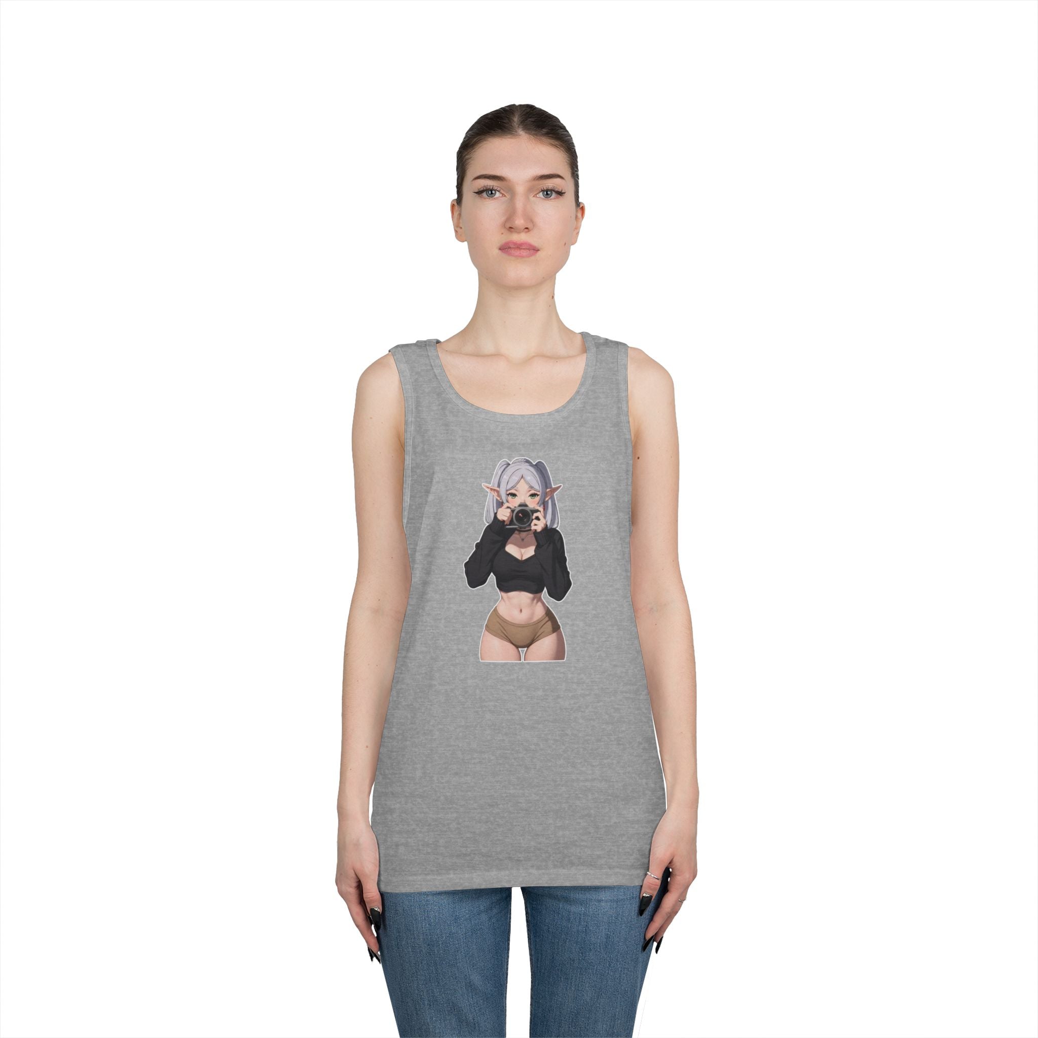 Frieren Cute Heavy Cotton Tank Top