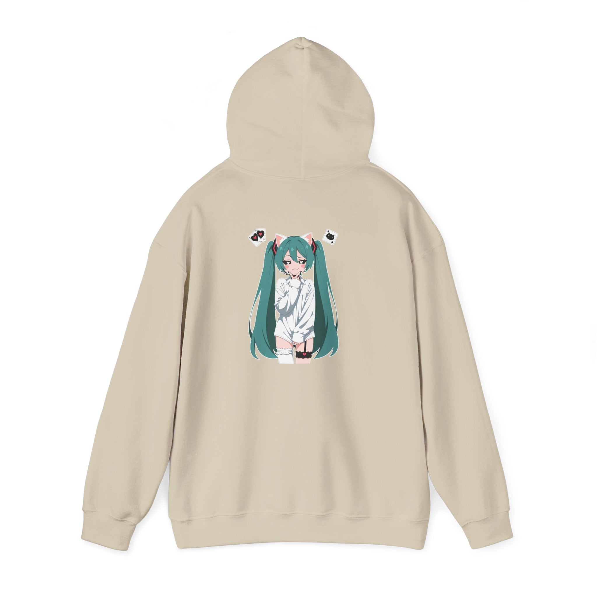 Hatsune Miku Catgirl Cute Unisex Heavy Blend™ Hooded Sweatshirt