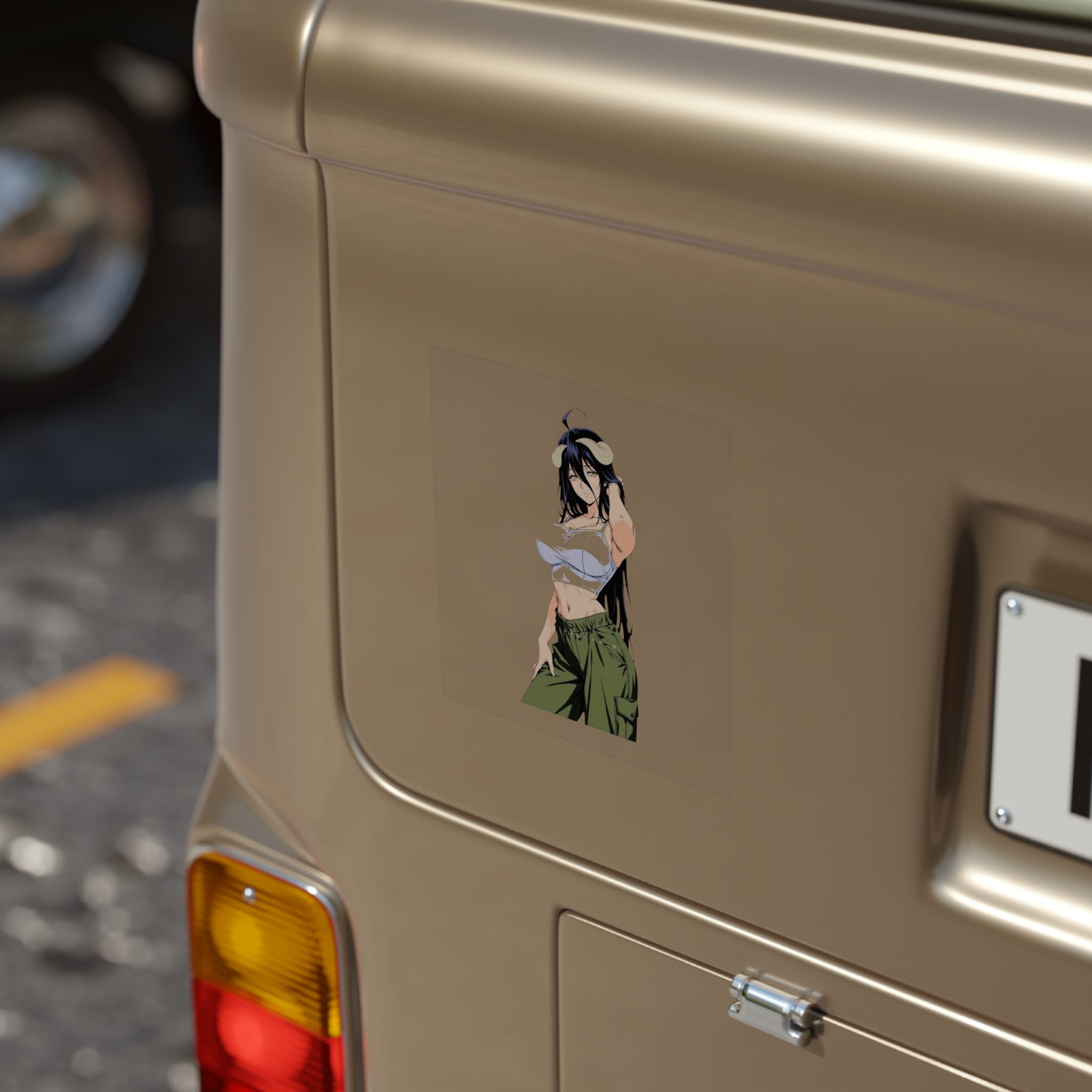 Albedo Overlord Street Style Waifu Sticker