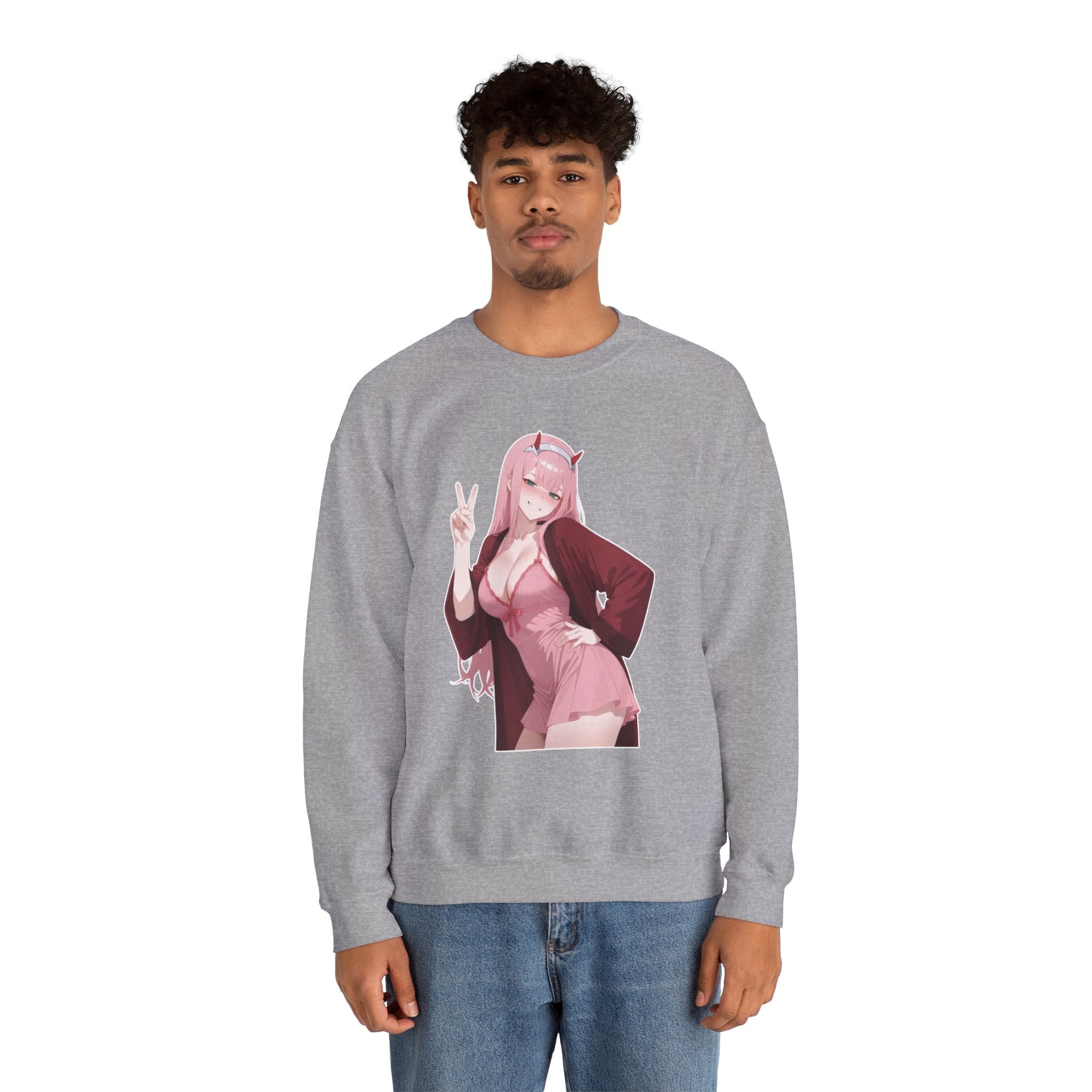 Zero Two Unisex Heavy Blend™ Crewneck Sweatshirt