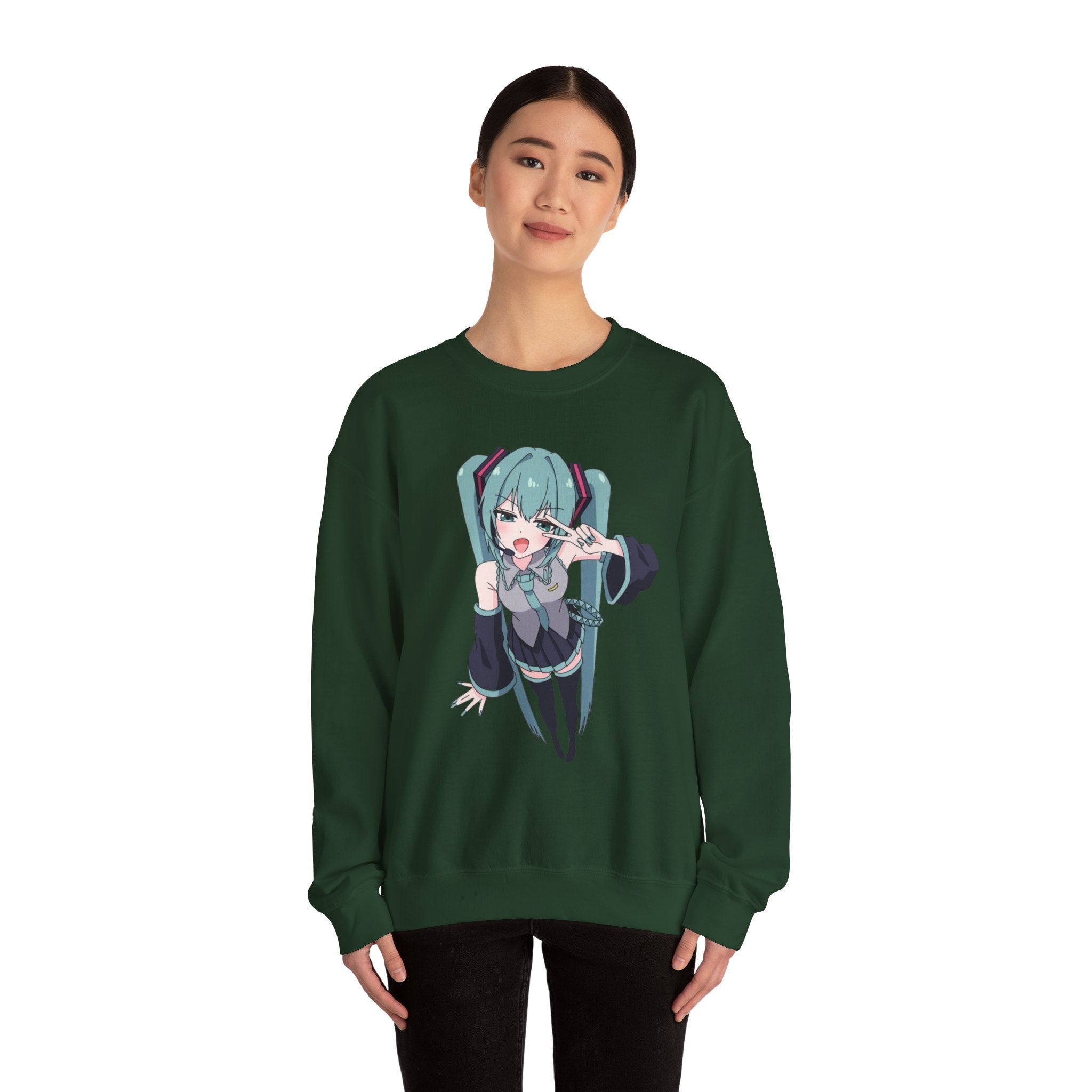 Hatsune Miku Unisex Heavy Blend™ Crewneck Sweatshirt