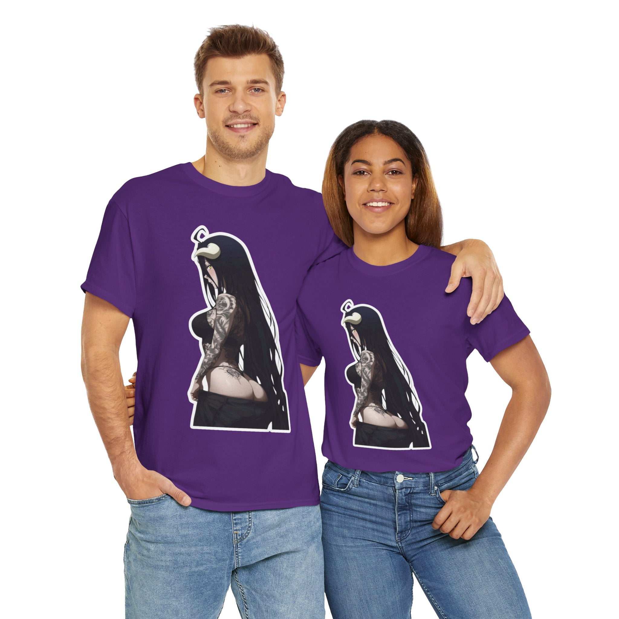 Albedo From Overlord Gothic Tattooed Unisex Heavy Cotton Tee