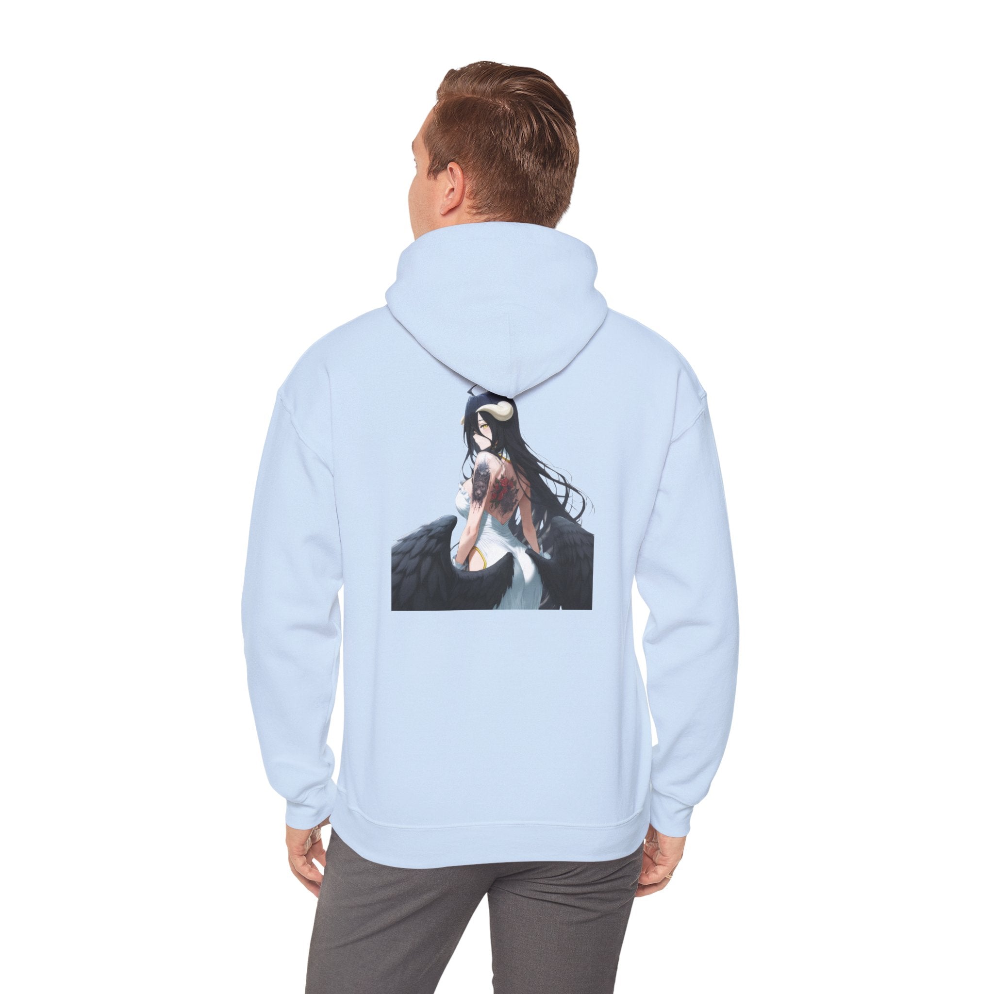 Gothic Albedo Overlord Waifu Unisex Heavy Blend™ Hooded Sweatshirt