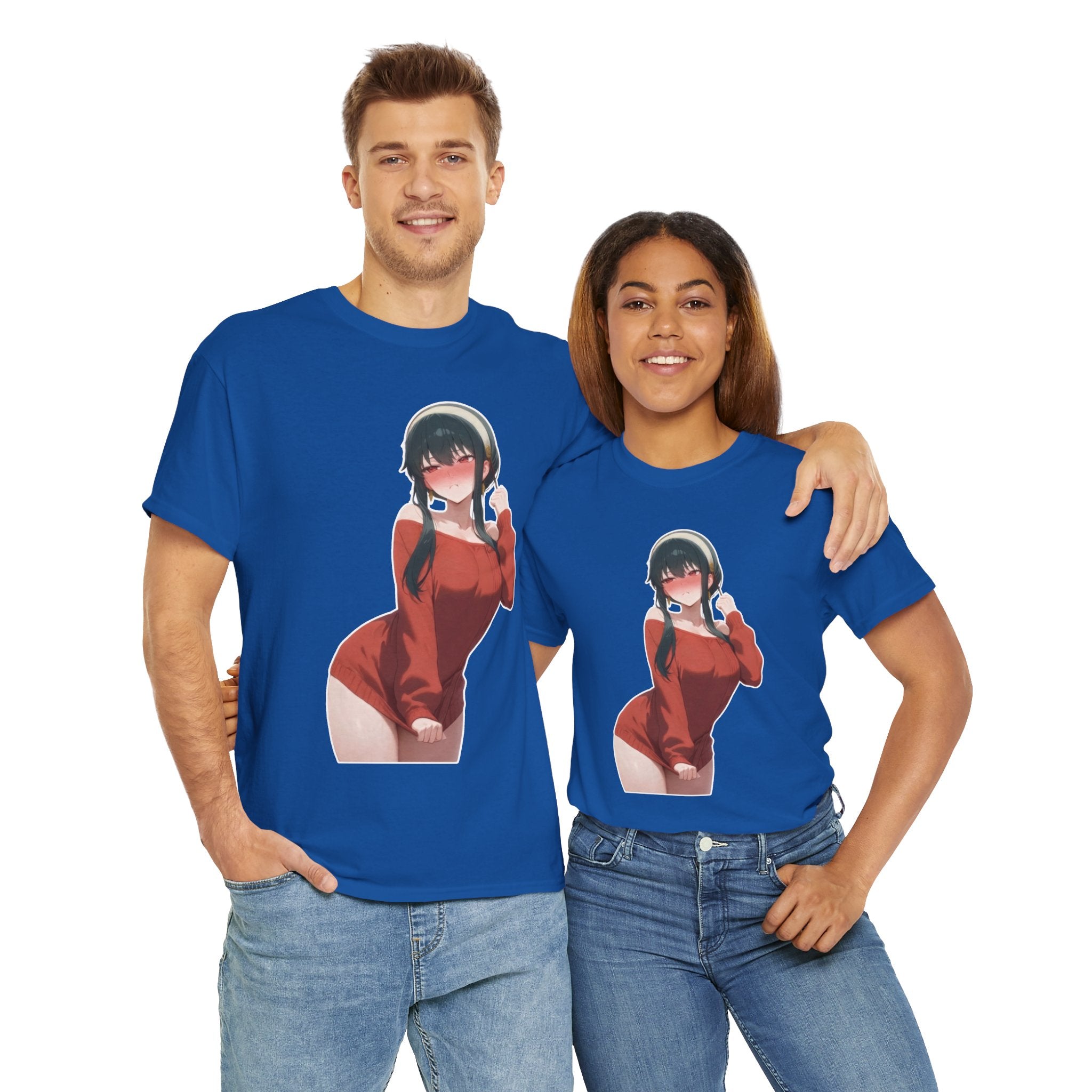 Yor Forger Blushing Waifu Unisex Heavy Cotton Tee
