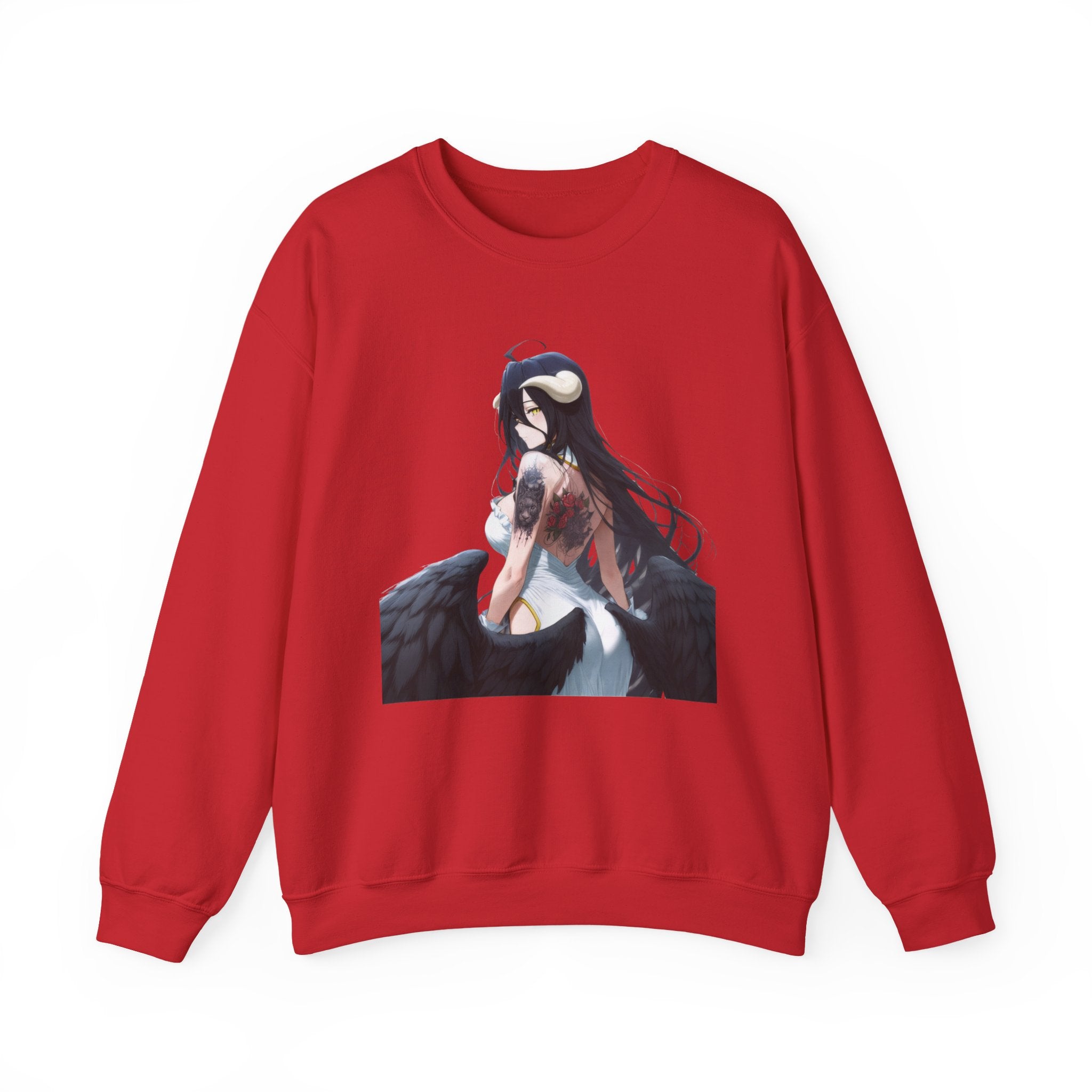 Gothic Albedo Overlord Waifu Unisex Heavy Blend™ Crewneck Sweatshirt