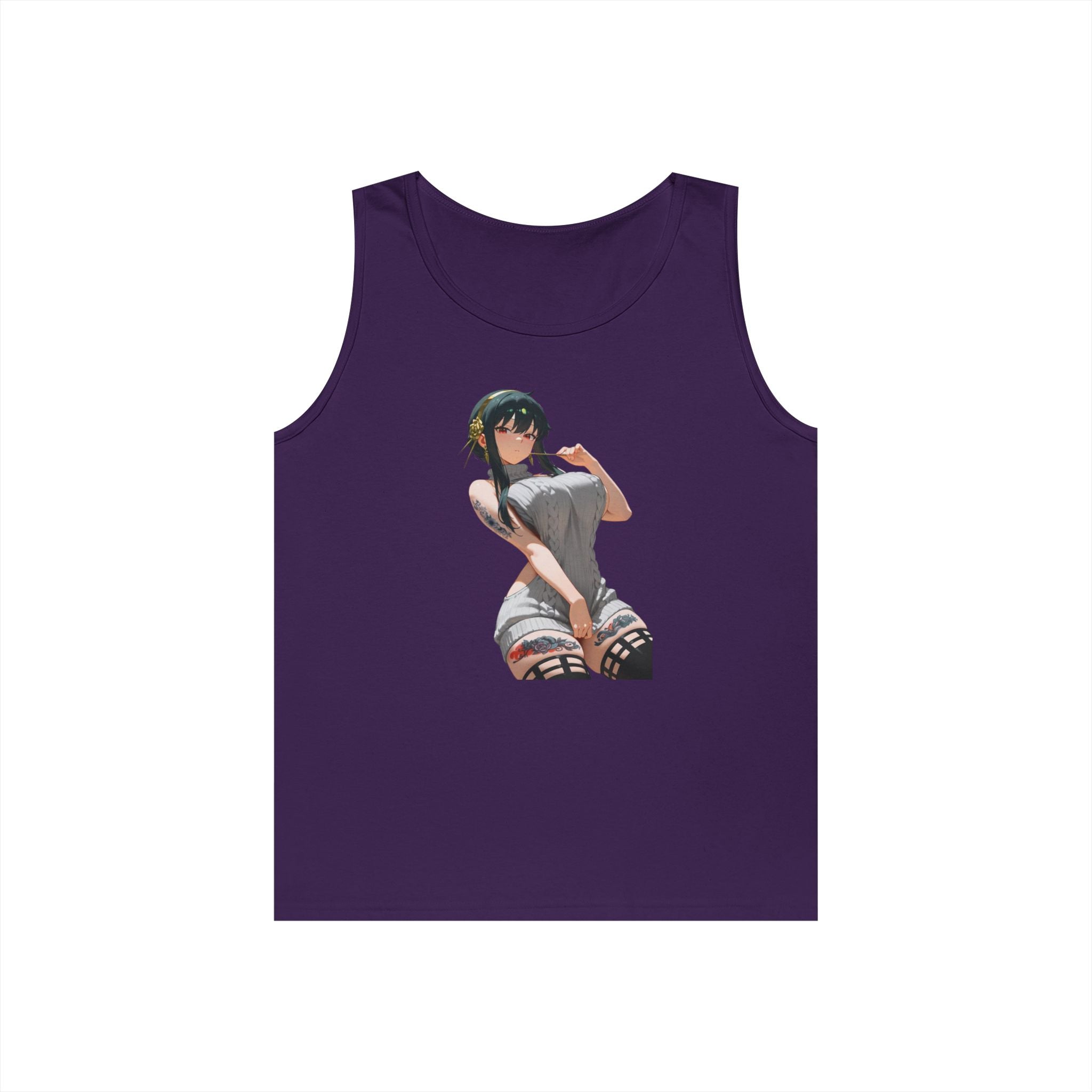 Yor Forger Sexy Tattooed Anime Heavy Cotton Tank Top