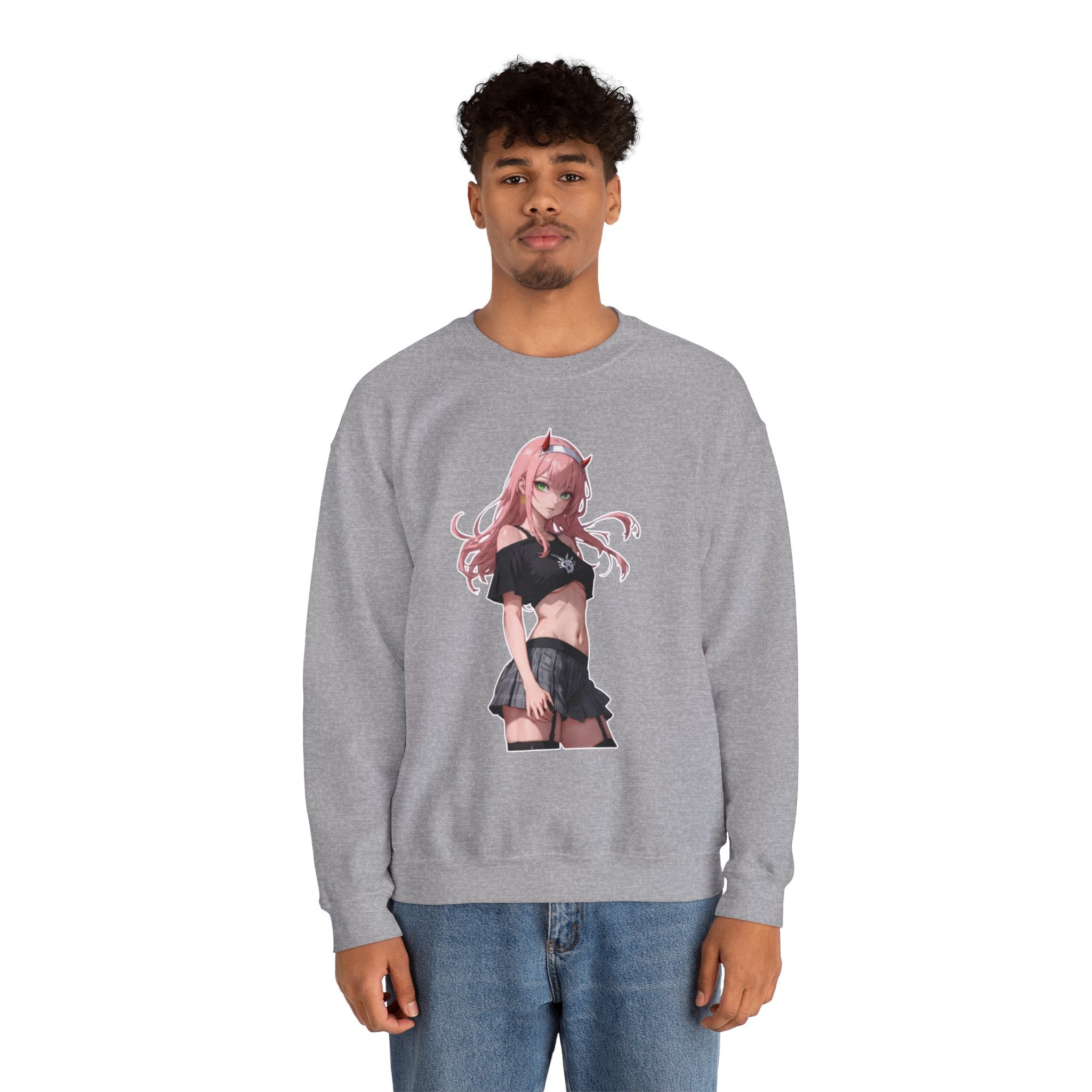 Zero Two Streetwear Style Unisex Heavy Blend™ Crewneck Sweatshirt
