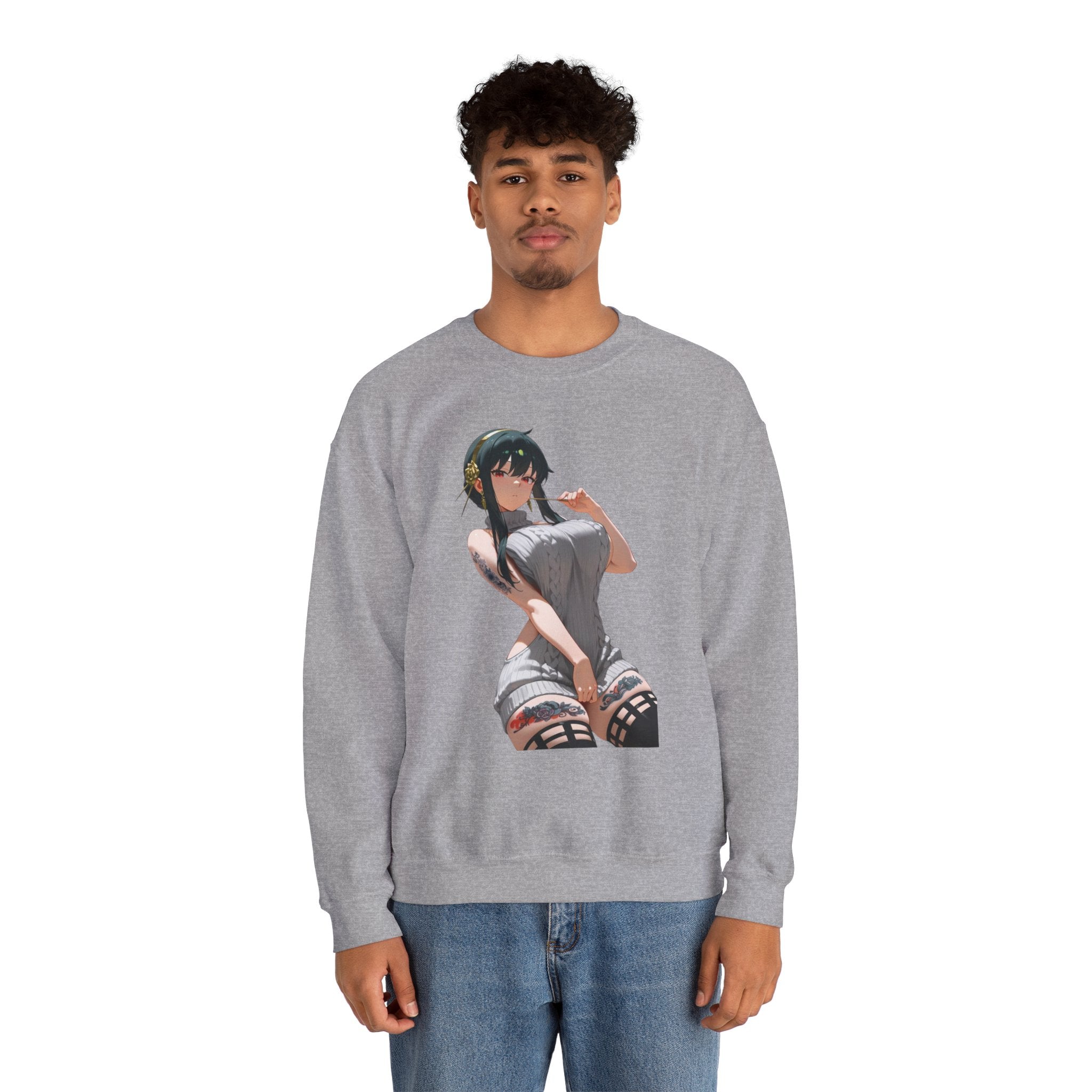 Yor Forger Sexy Tattooed Unisex Heavy Blend™ Crewneck Sweatshirt