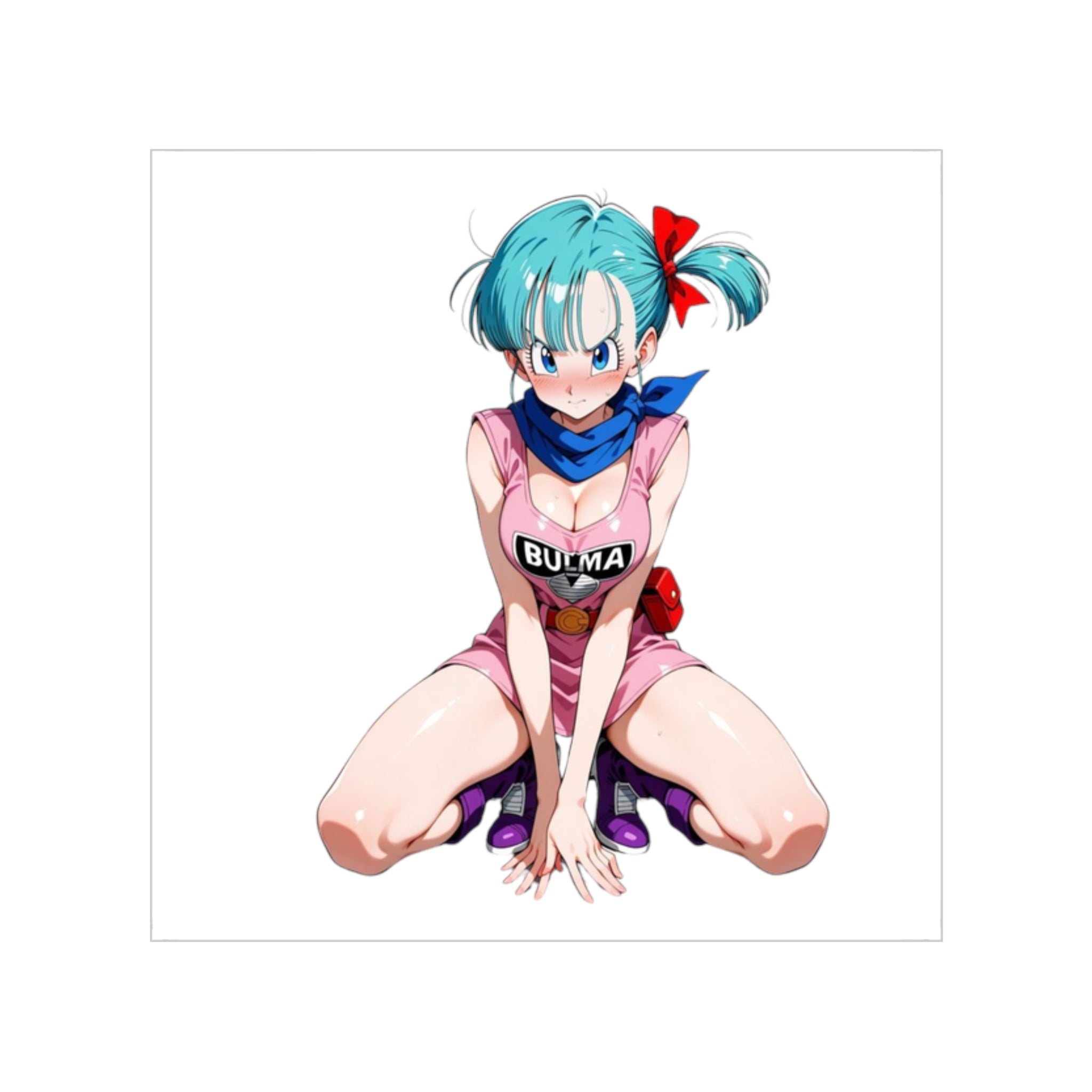 Hot And Shy Bulma Sticker