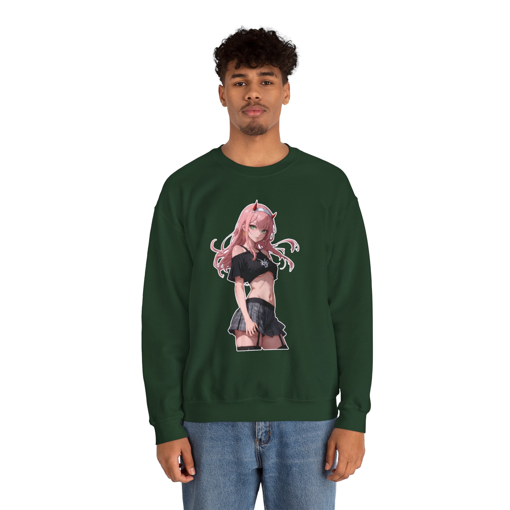 Zero Two Streetwear Style Unisex Heavy Blend™ Crewneck Sweatshirt