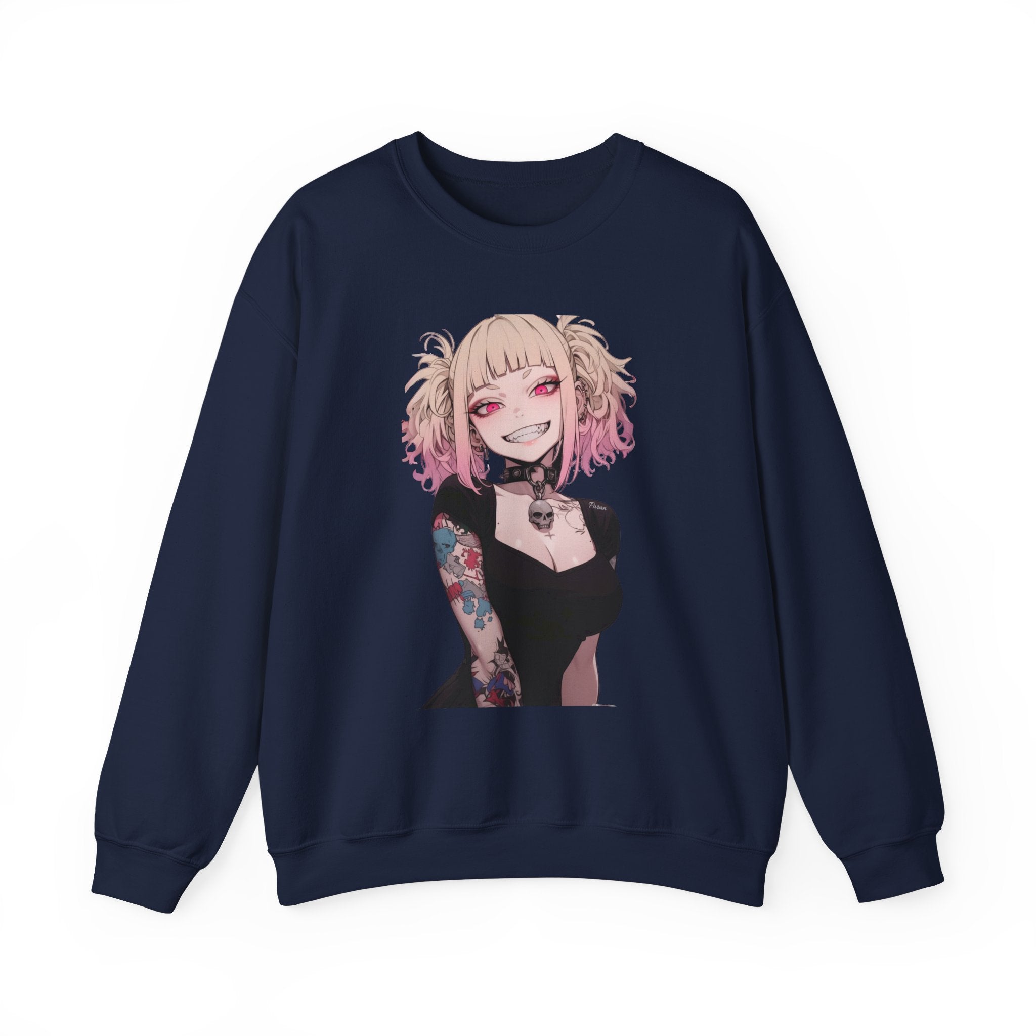 Gothic Himiko Toga Tattooed Crazy Unisex Heavy Blend™ Crewneck Sweatshirt