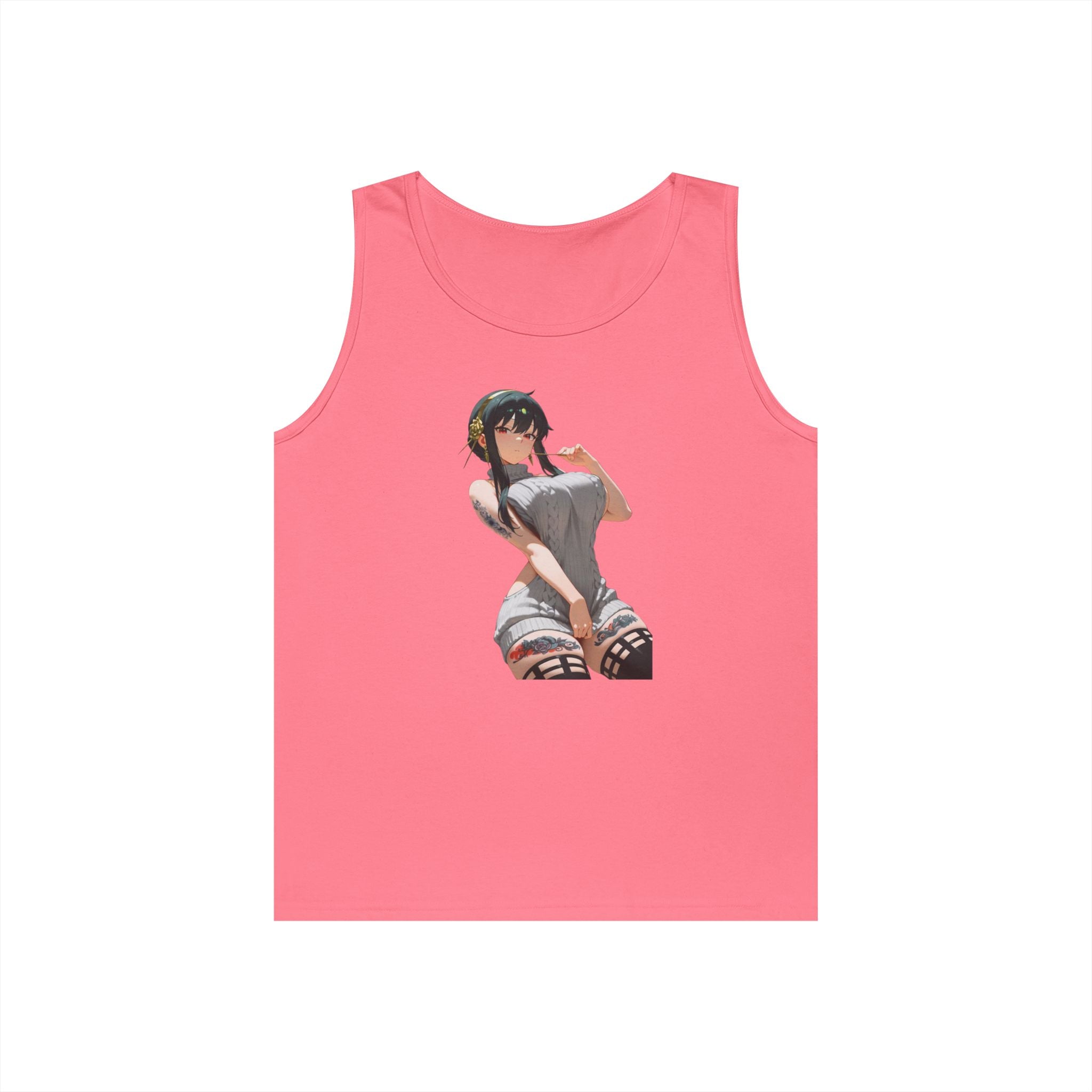 Yor Forger Sexy Tattooed Anime Heavy Cotton Tank Top