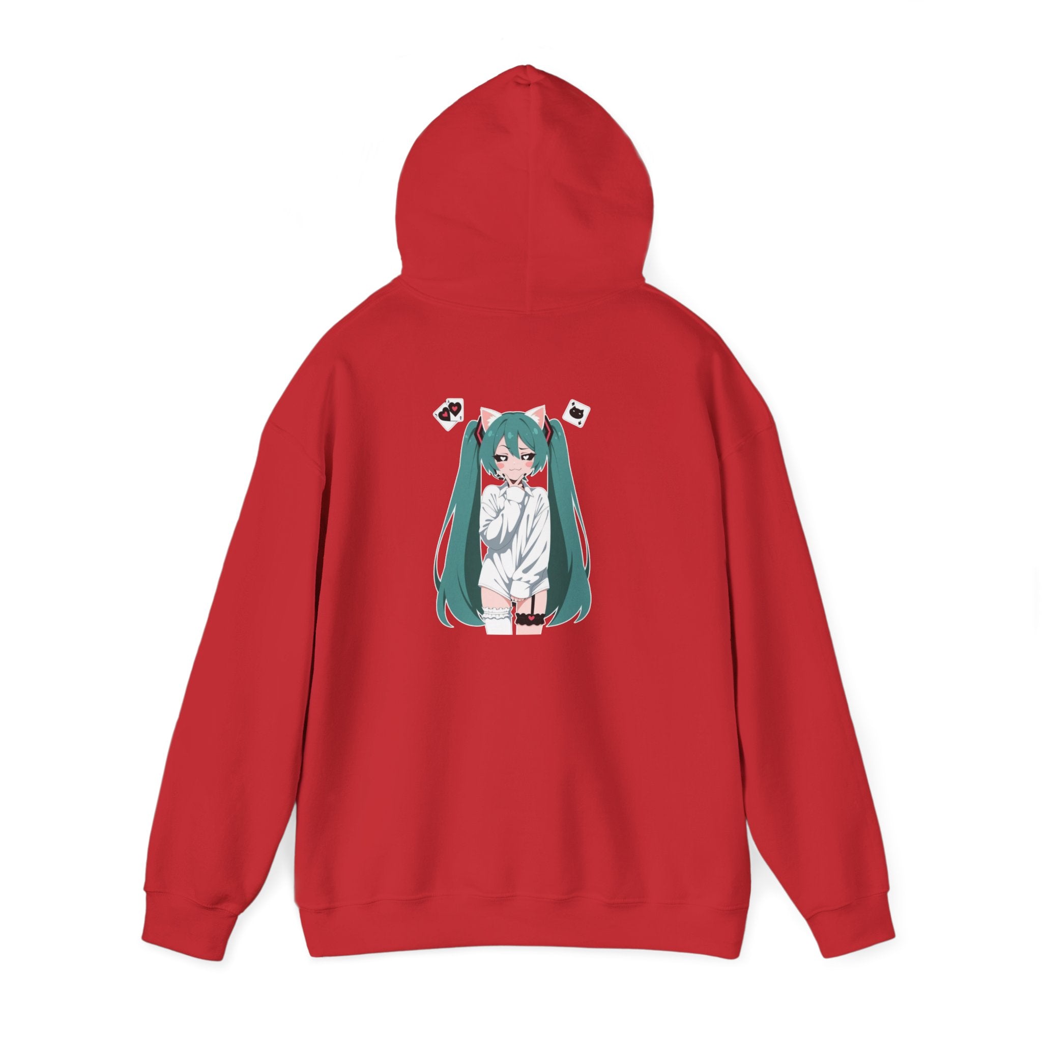 Hatsune Miku Catgirl Cute Unisex Heavy Blend™ Hooded Sweatshirt