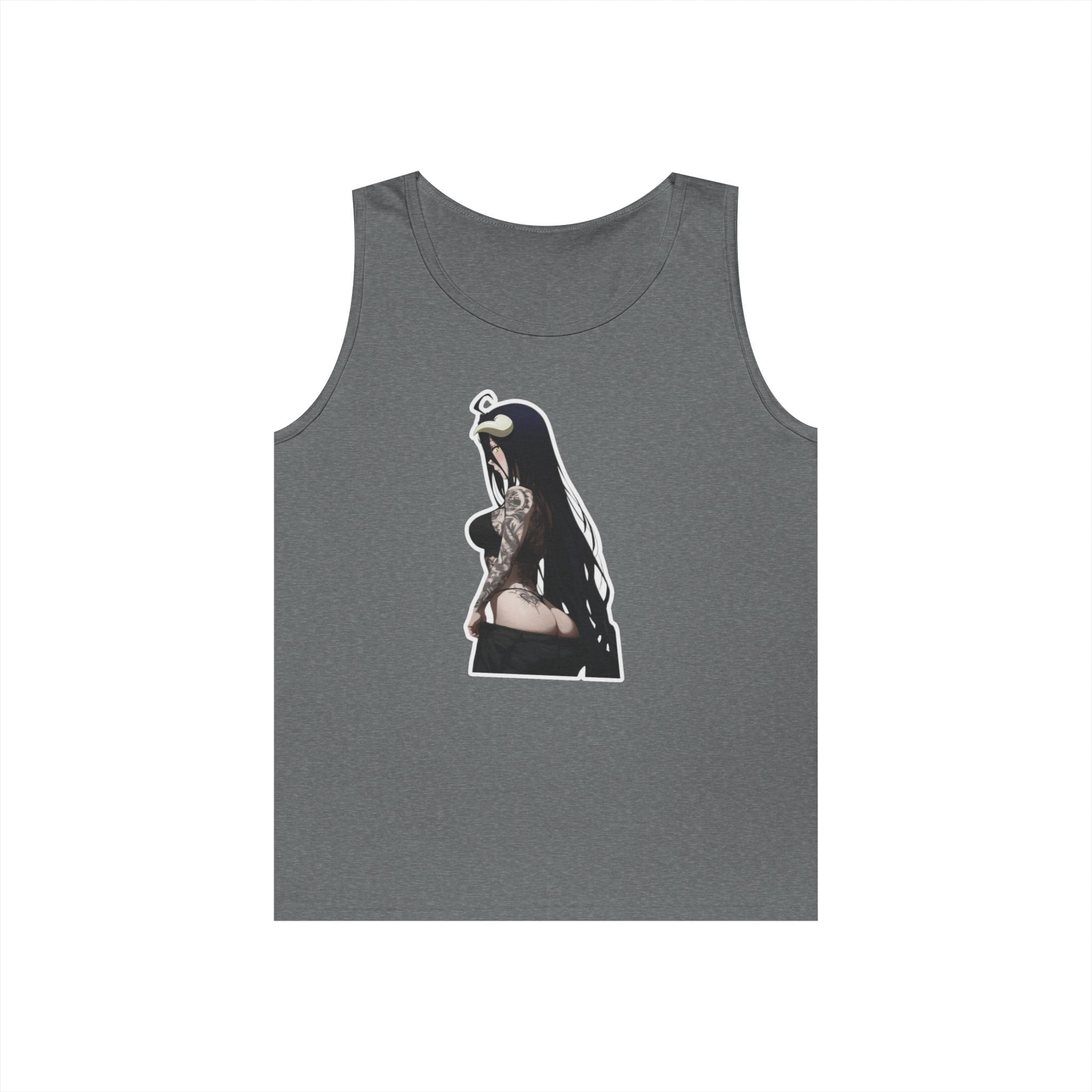 Albedo From Overlord Gothic Tattooed Heavy Cotton Tank Top