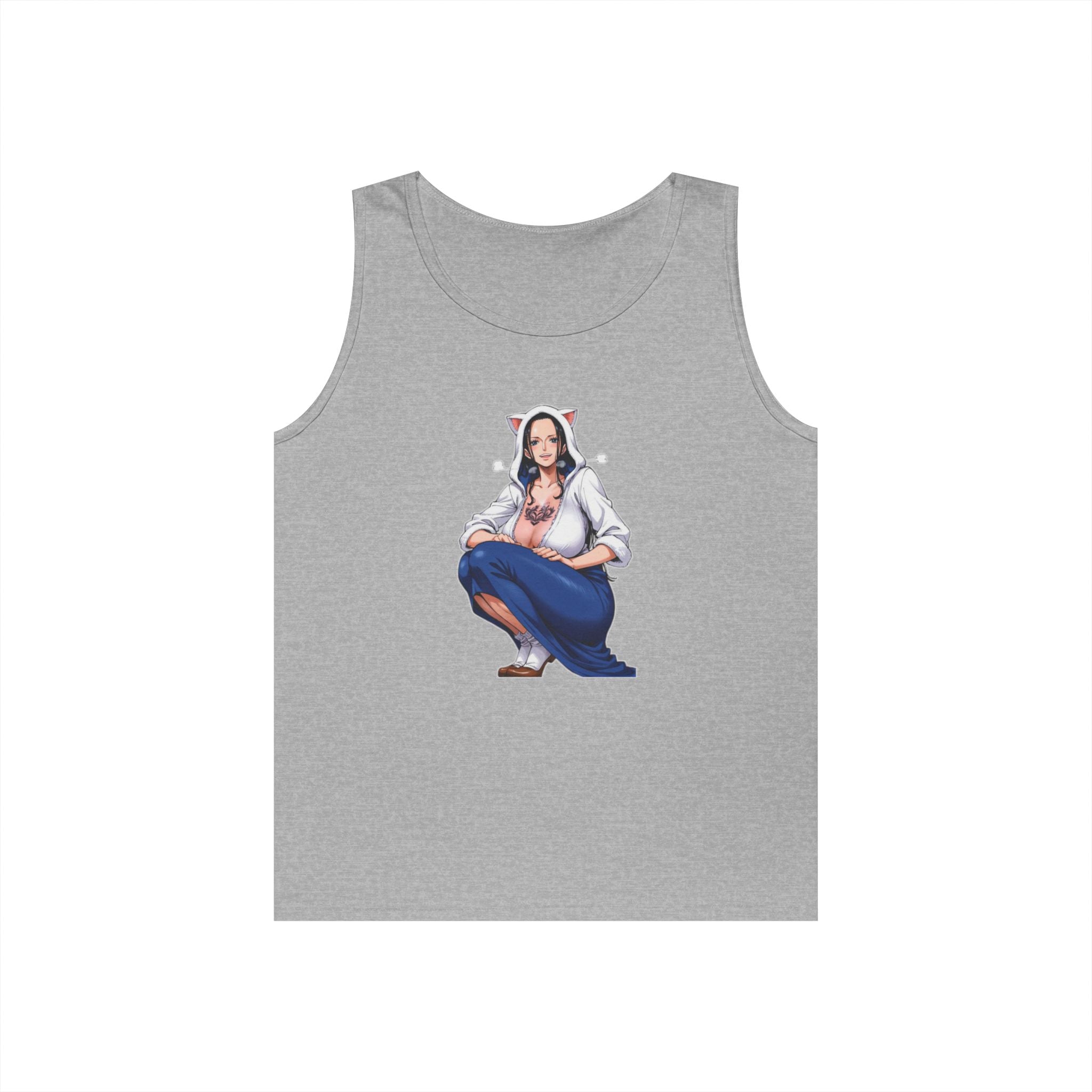 Nico Robin Catgirl Casual Anime Heavy Cotton Tank Top