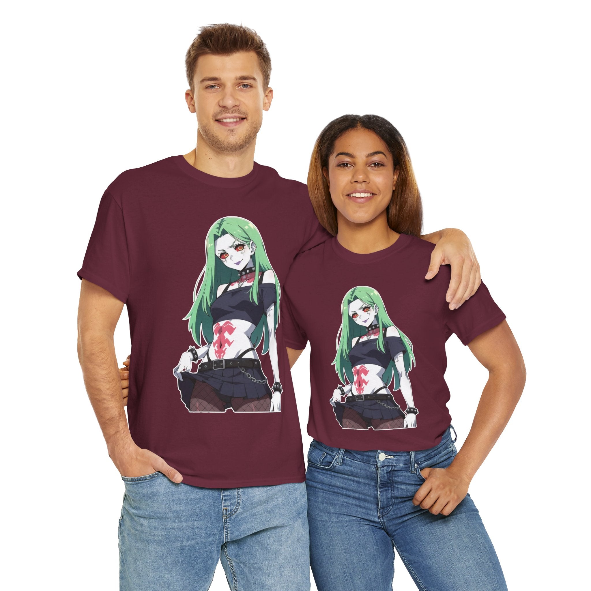 Rebecca Cyberpunk Futuristic Unisex Heavy Cotton Tee
