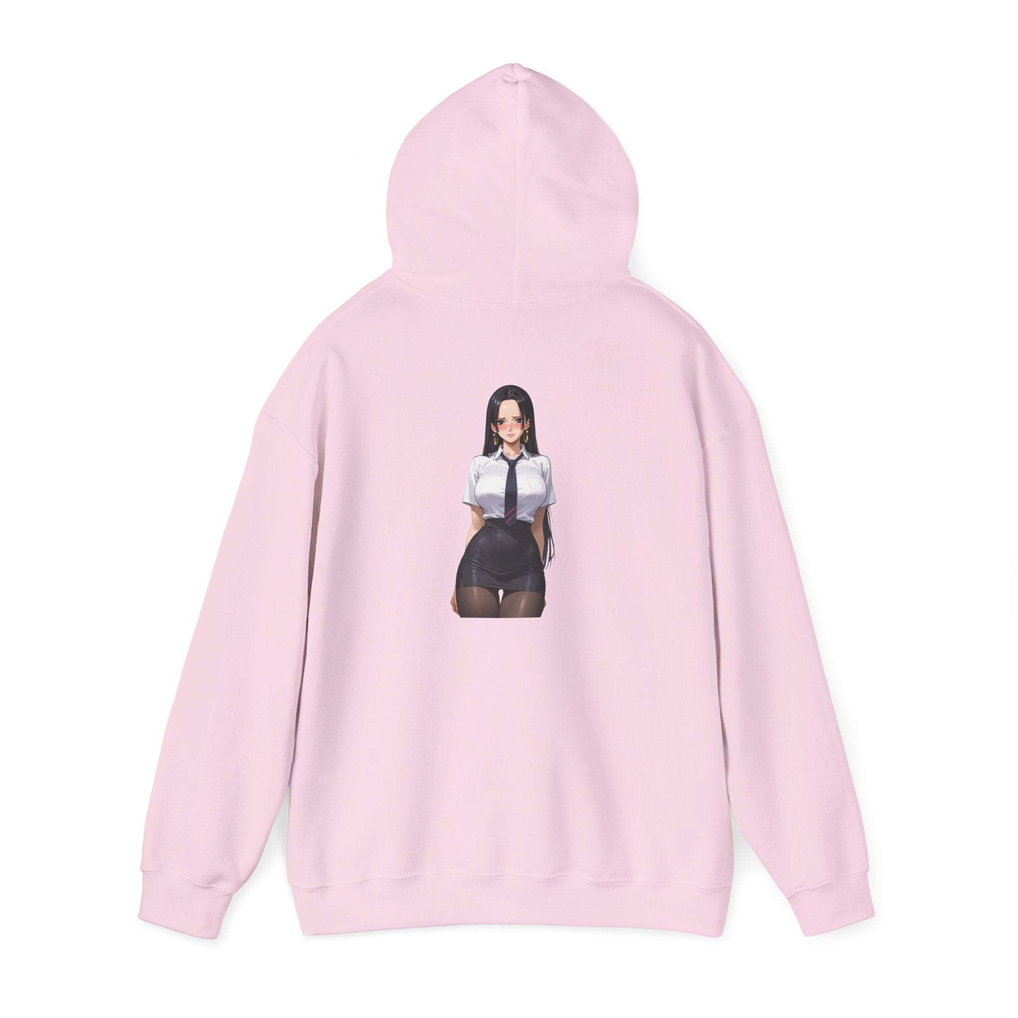 Nico Robin Office Lady Blushing Anime Unisex Heavy Blend™ Hooded Sweatshirt