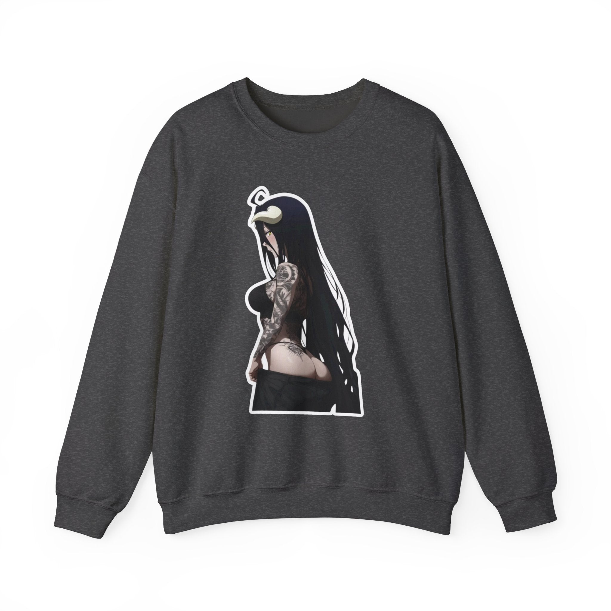 Albedo From Overlord Gothic Tattooed Unisex Heavy Blend™ Crewneck Sweatshirt