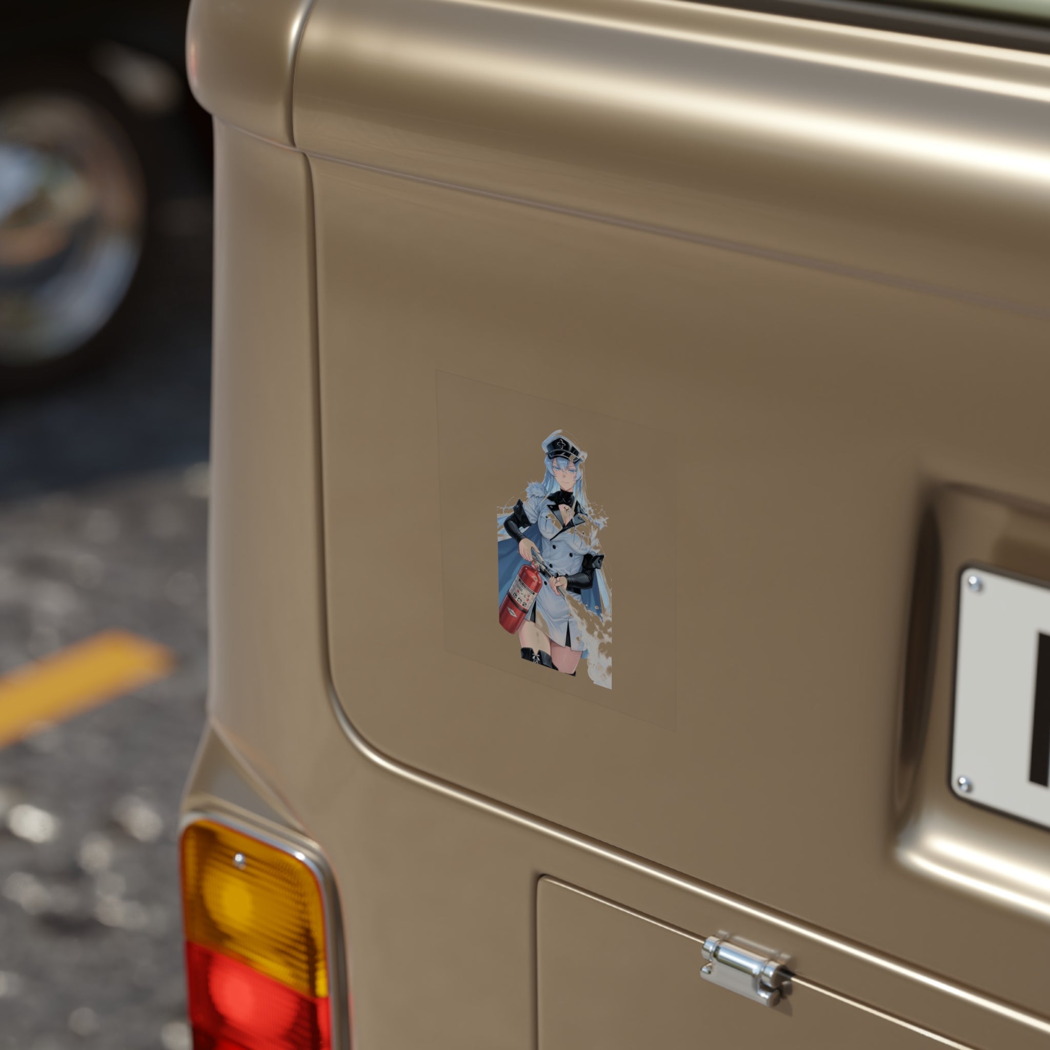 Esdeath Fire Extinguisher Tactical Waifu Sticker