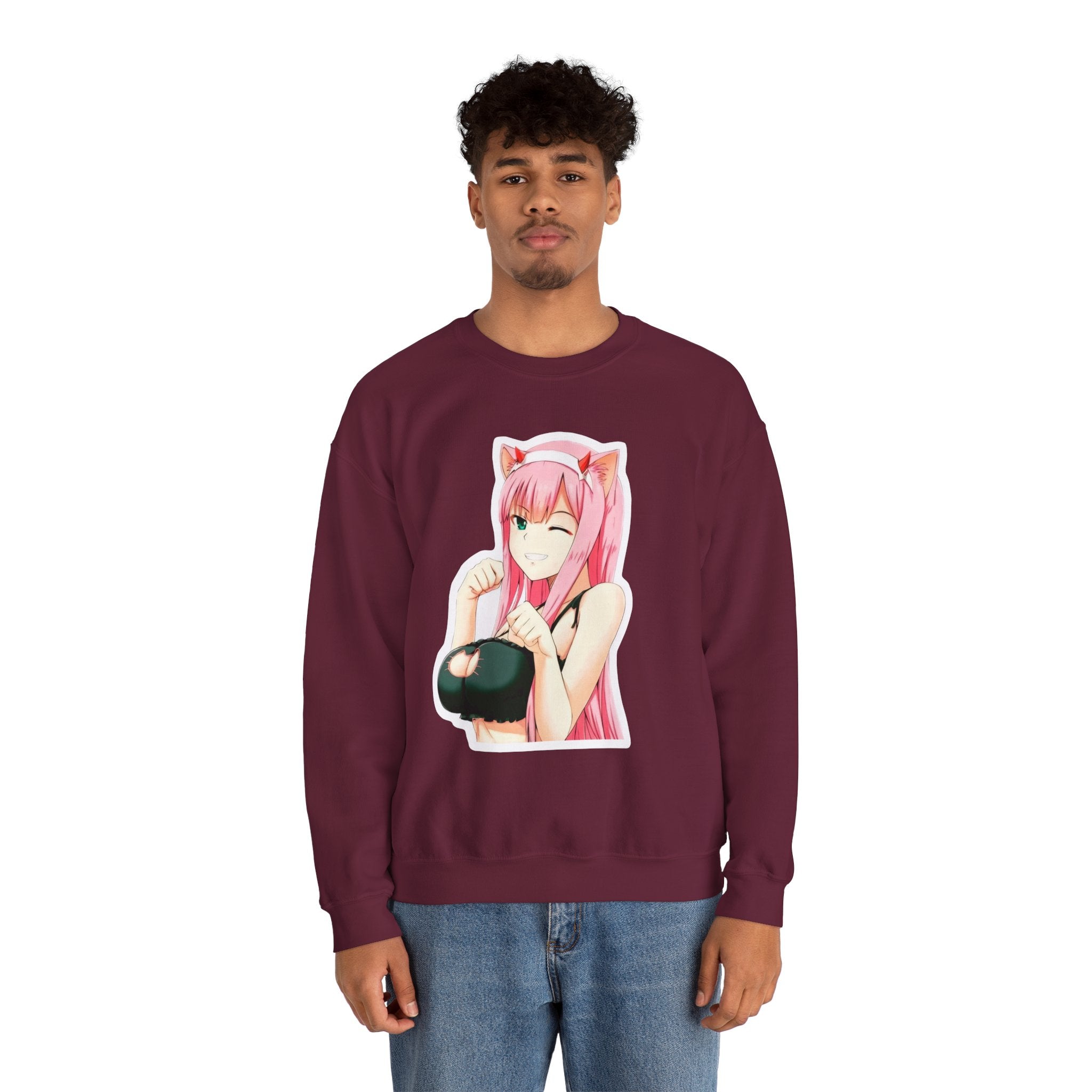 Zero Two Sexy Style Unisex Heavy Blend™ Crewneck Sweatshirt